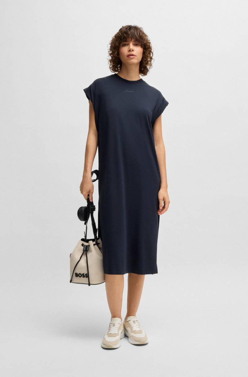 BOSS ORANGE Jerseykleid »Edress Premium Damenmode«, mit Schlitzen, Logoschriftzug von BOSS ORANGE