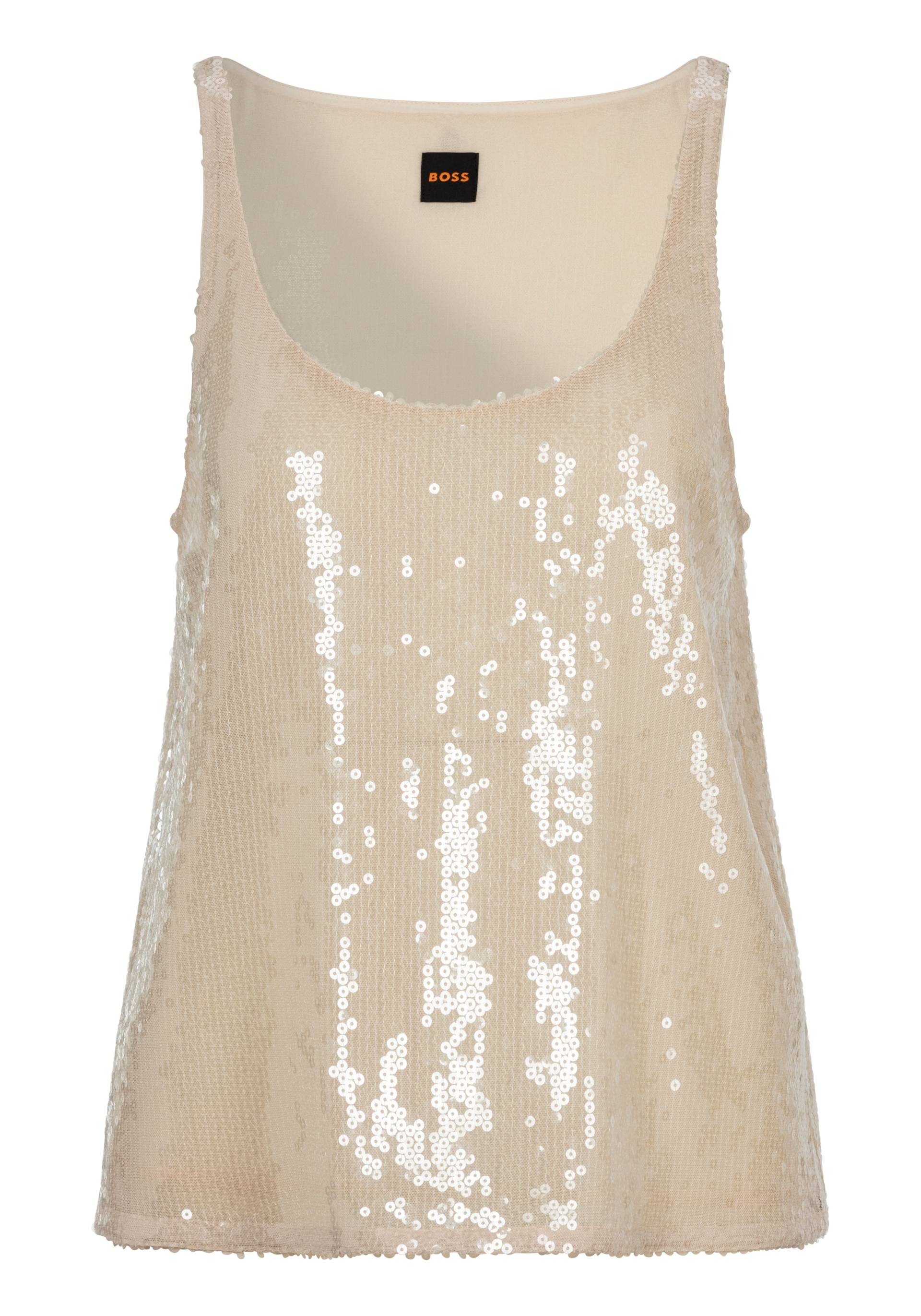 BOSS ORANGE Klassische Bluse »C_Illettes«, mit Pailletten BOSS ORANGE Klassische Bluse »C_Illettes«, mit Pailletten von BOSS ORANGE