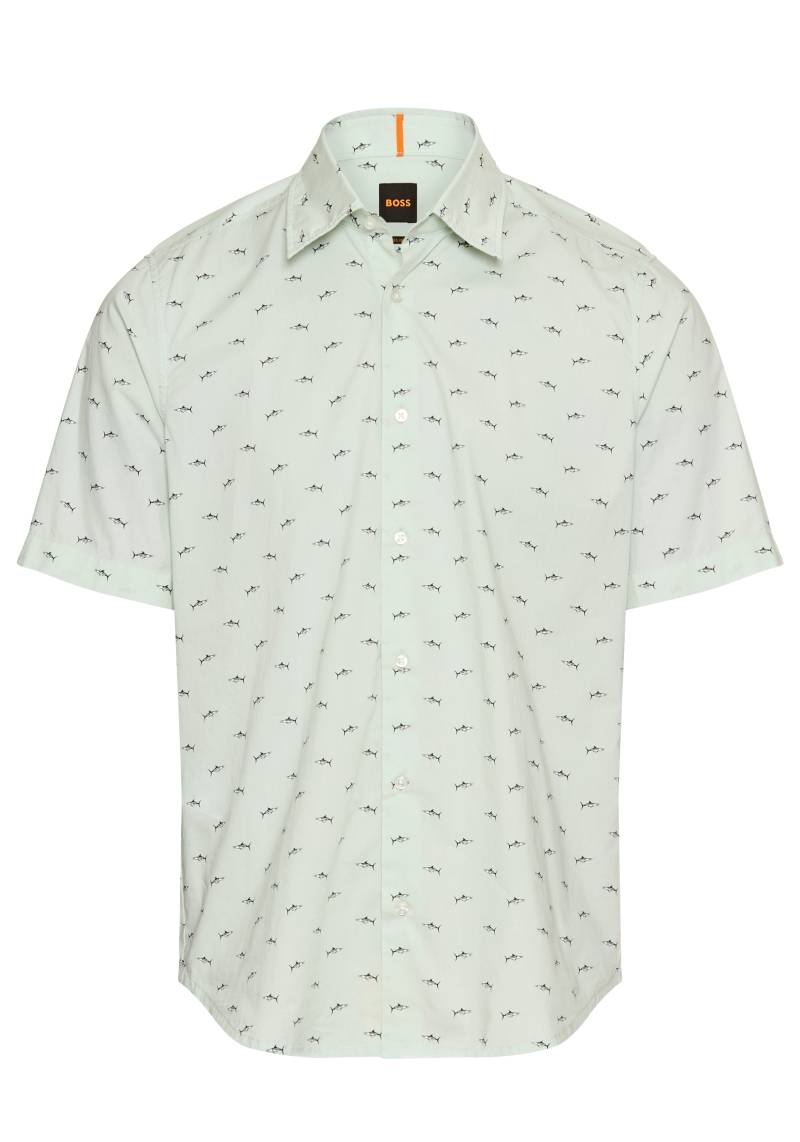 BOSS ORANGE Kurzarmhemd »Rash_2_M«, mit durchgehenden Logoprint von BOSS ORANGE