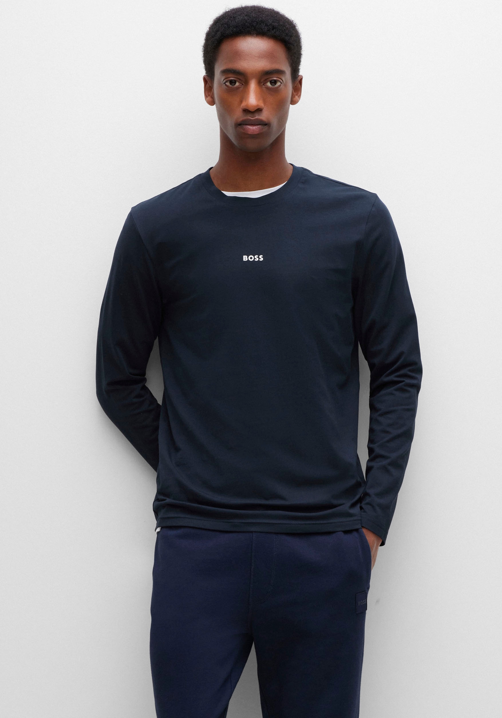 BOSS ORANGE Langarmshirt »TChark«, mit Logo-Schriftzug BOSS ORANGE Langarmshirt »TChark«, mit Logo-Schriftzug von BOSS ORANGE