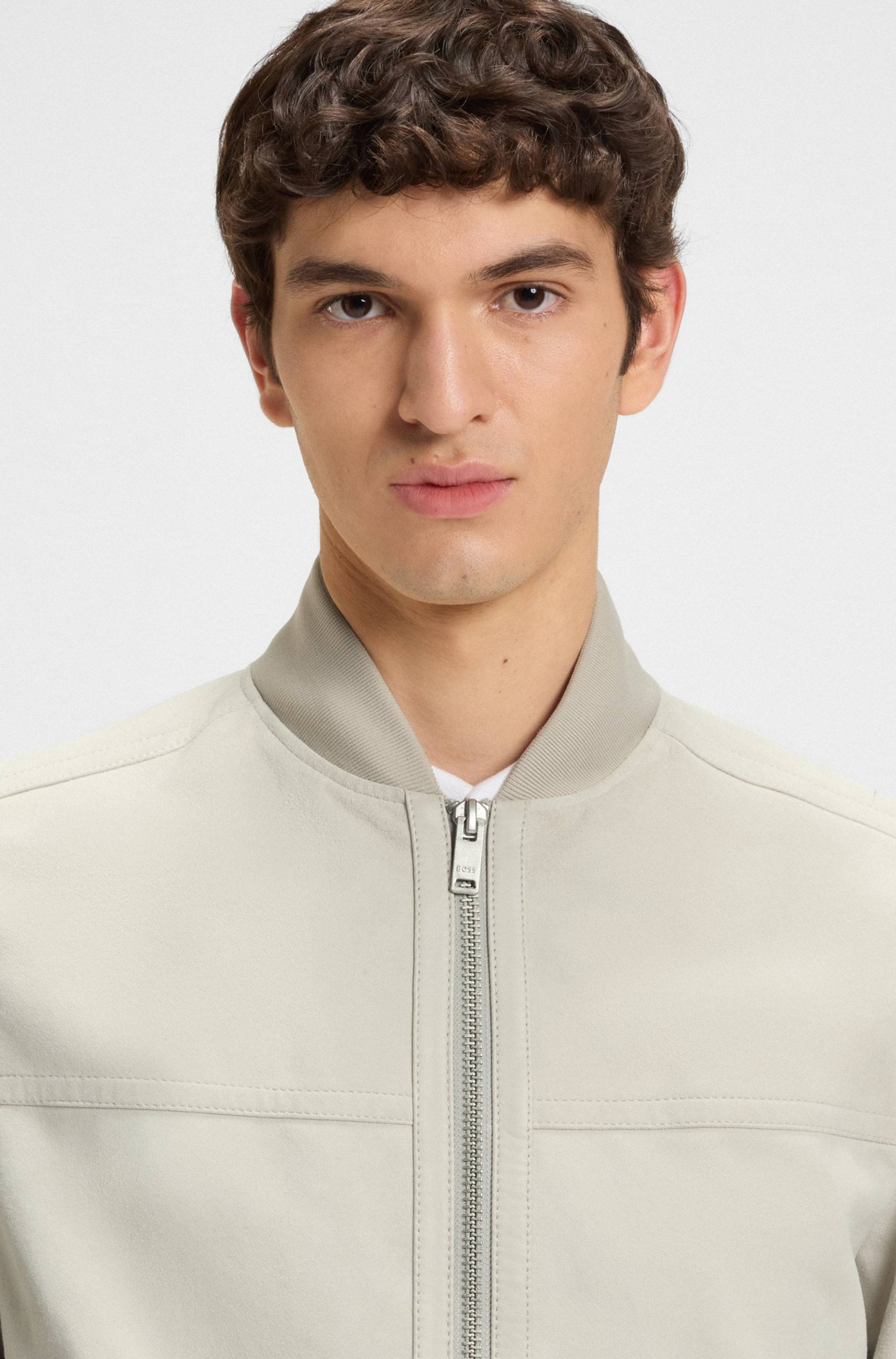 BOSS ORANGE Lederjacke »Johice«, aus weichem Ziegennappaleder BOSS ORANGE Lederjacke »Johice«, aus weichem Ziegennappaleder von BOSS ORANGE