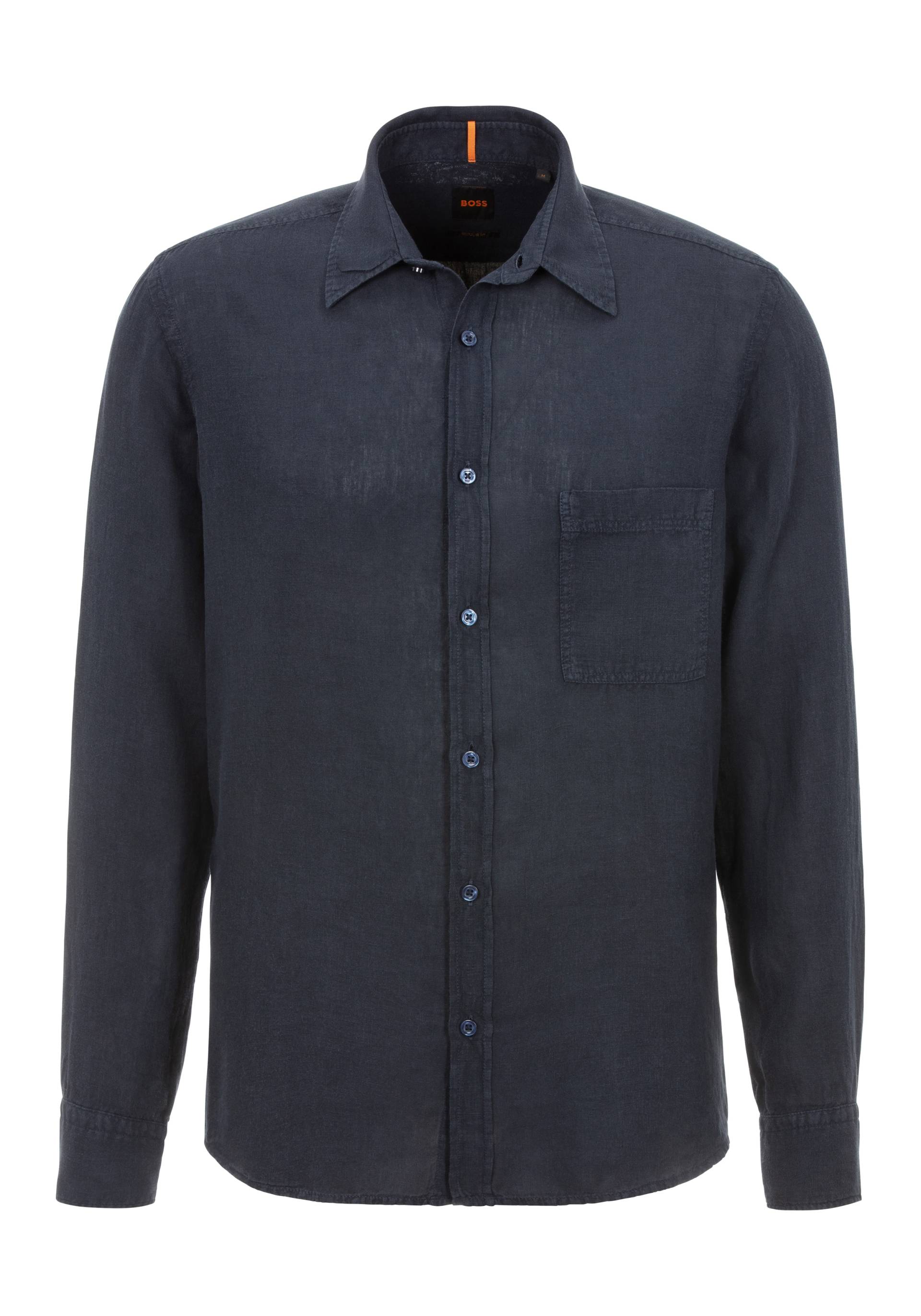 BOSS ORANGE Leinenhemd »Relegant_6_M«, mit Markenlabel von BOSS ORANGE