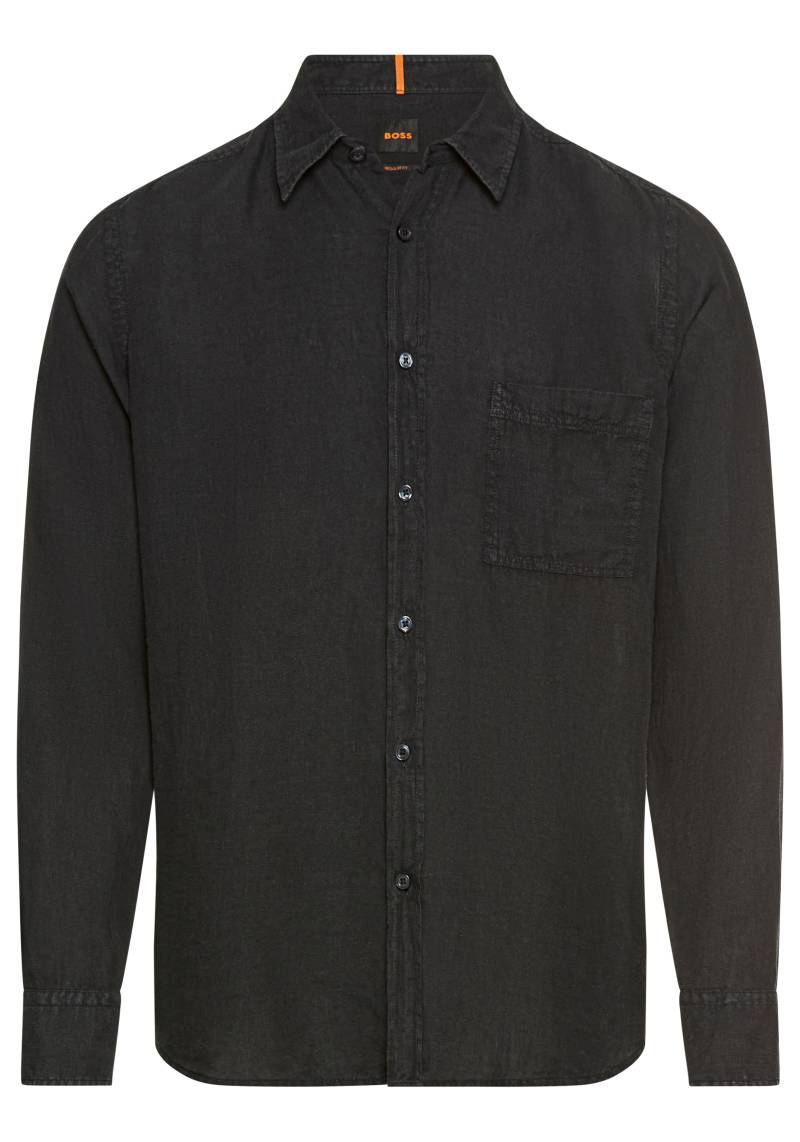 BOSS ORANGE Leinenhemd »Relegant_6_M«, mit Markenlabel von BOSS ORANGE