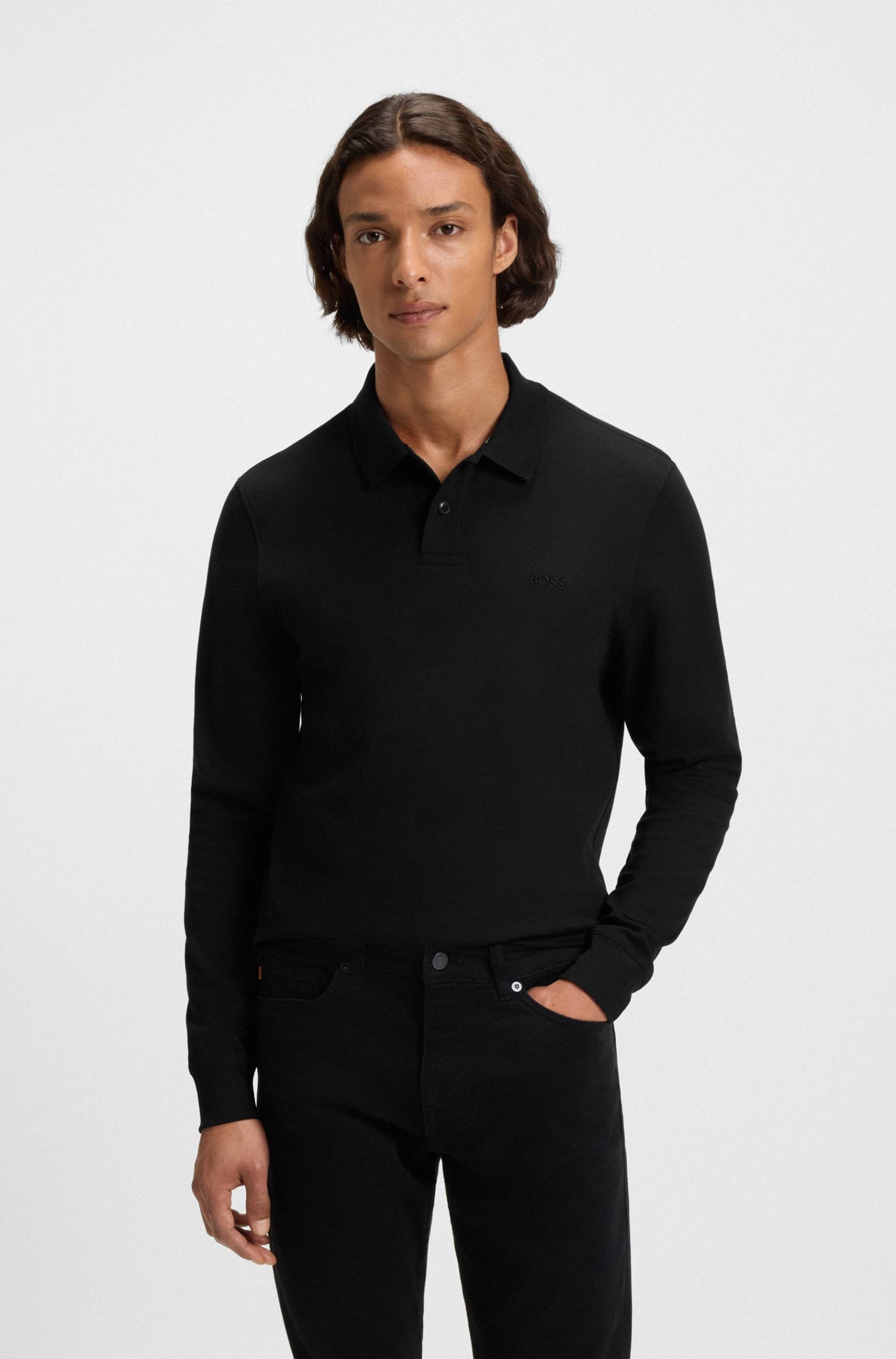 BOSS ORANGE Poloshirt »Pe_interlock_long«, mit Polokragen BOSS ORANGE Poloshirt »Pe_interlock_long«, mit Polokragen von BOSS ORANGE