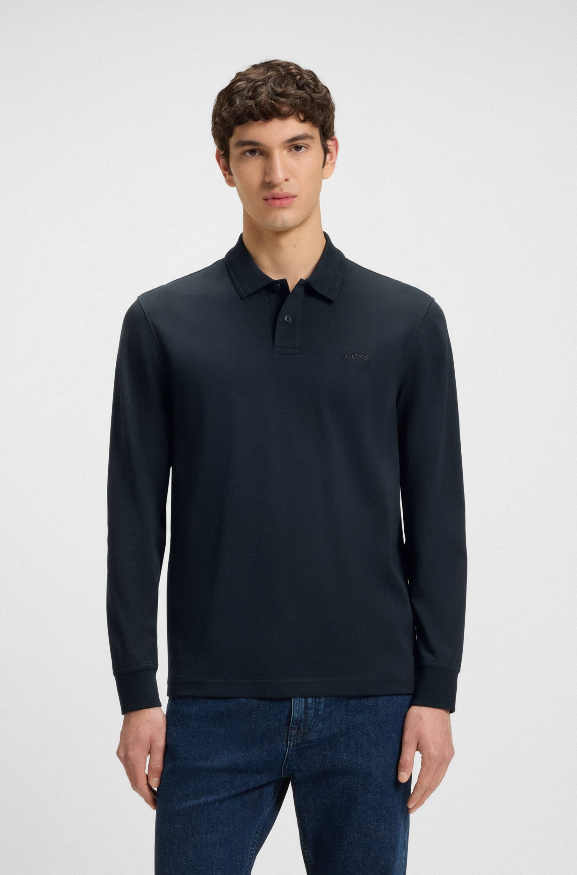 BOSS ORANGE Poloshirt »Pe_interlock_long«, mit Polokragen BOSS ORANGE Poloshirt »Pe_interlock_long«, mit Polokragen von BOSS ORANGE