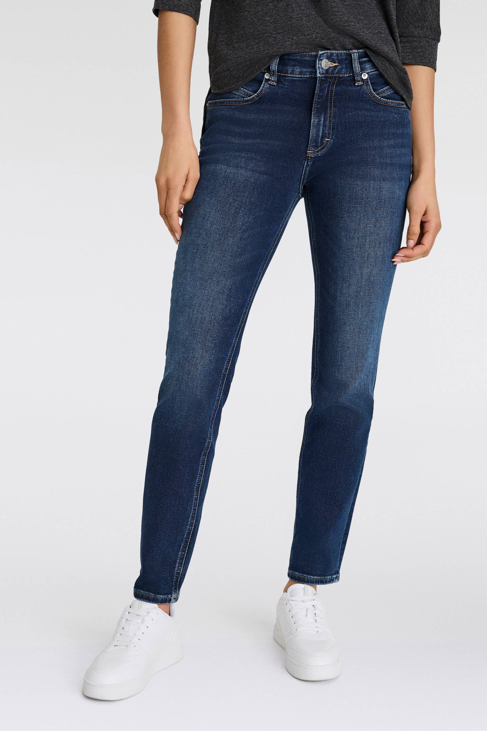 BOSS ORANGE Slim-fit-Jeans »Jackie Mid Rise Mid Waist, mittlere Leibhöhe Premium Denim Jeans«, (BOSS ORANGE DENIM), Mid Waist von BOSS ORANGE