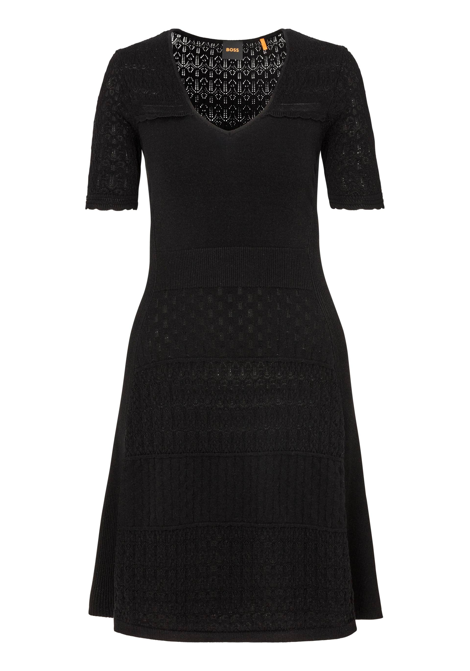 BOSS ORANGE Strickkleid »C_Fuart«, mit BOSS Logo-Charm von BOSS ORANGE