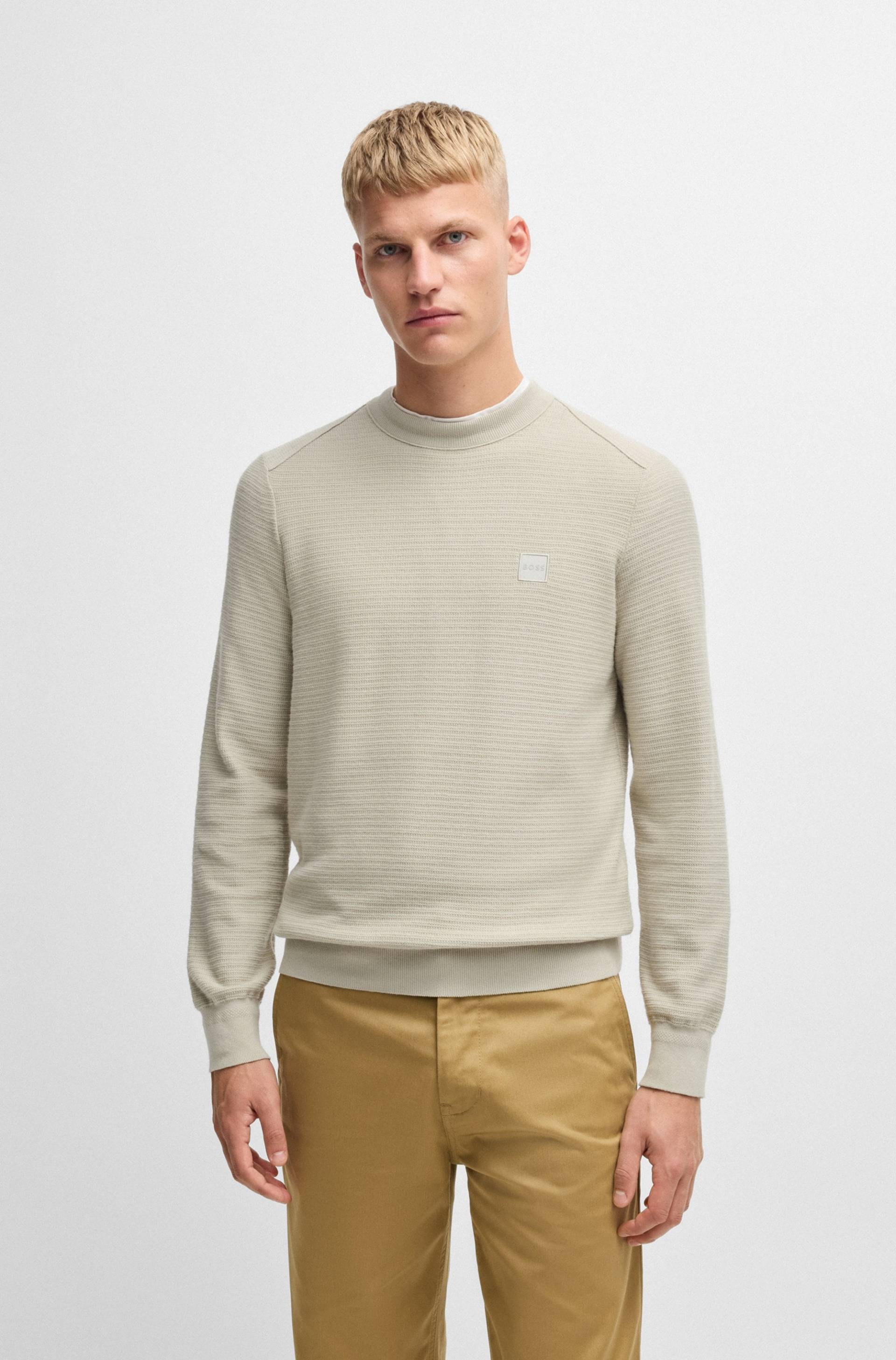 BOSS ORANGE Strickpullover »Anion_S«, mit BOSS-Badge BOSS ORANGE Strickpullover »Anion_S«, mit BOSS-Badge von BOSS ORANGE