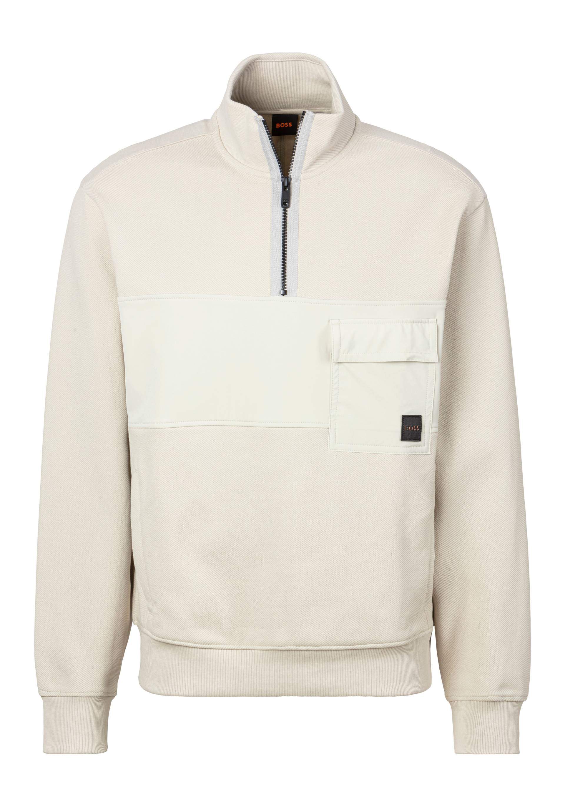 BOSS ORANGE Sweatshirt »Sweatshirt Ze_Nylonhem 1«, mit Reissverschluss BOSS ORANGE Sweatshirt »Sweatshirt Ze_Nylonhem 1«, mit Reissverschluss von BOSS ORANGE