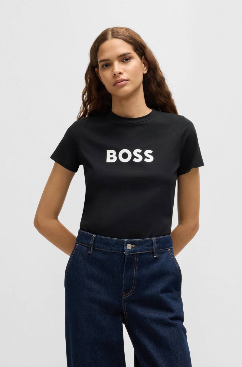 BOSS ORANGE T-Shirt »C_Elogo_5«, mit kontrastfarbenem BOSS-Schriftzug von BOSS ORANGE