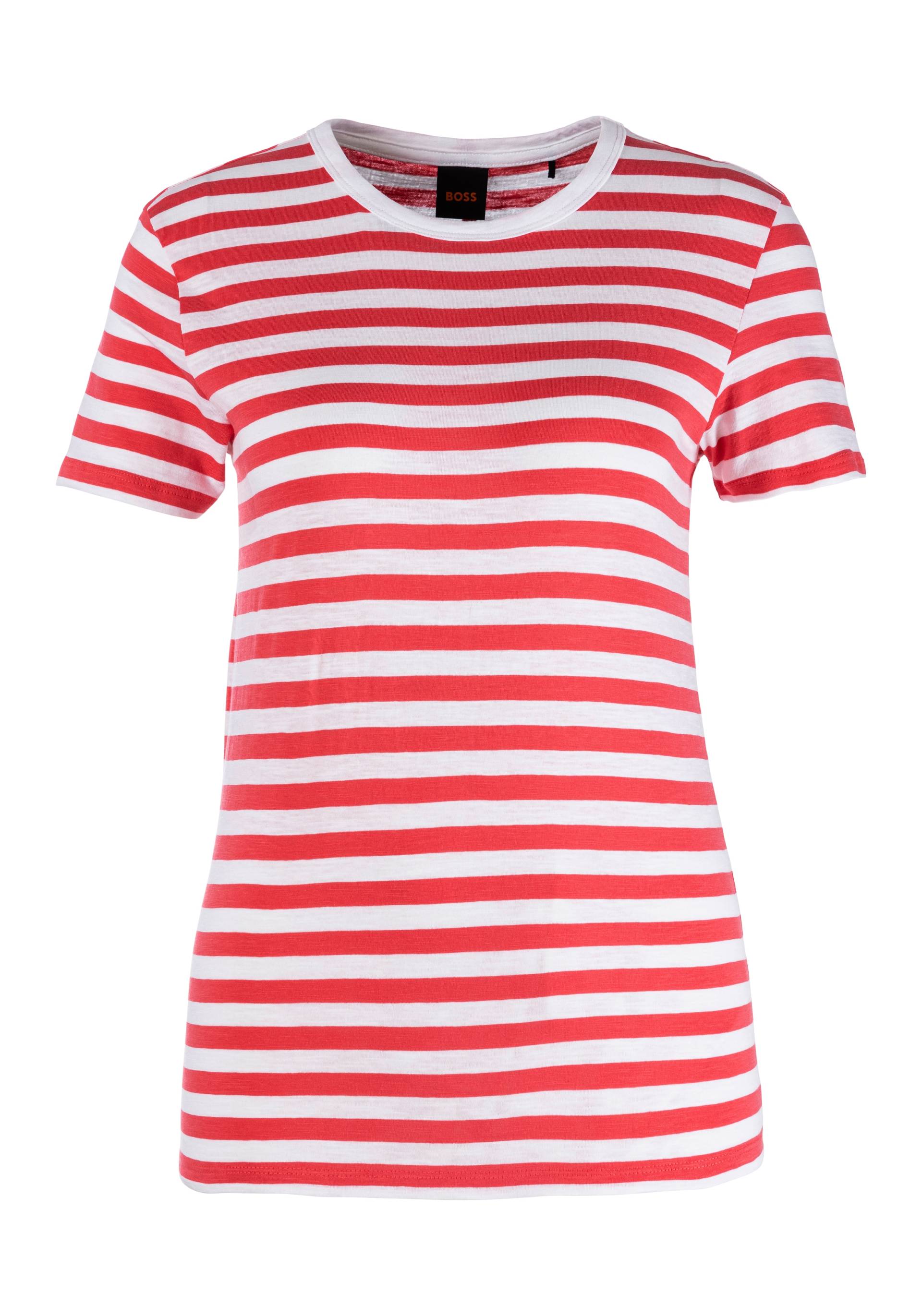 BOSS ORANGE T-Shirt »C_Esla_Striped«, Premium Damenmode, im gestreiften Design von BOSS ORANGE
