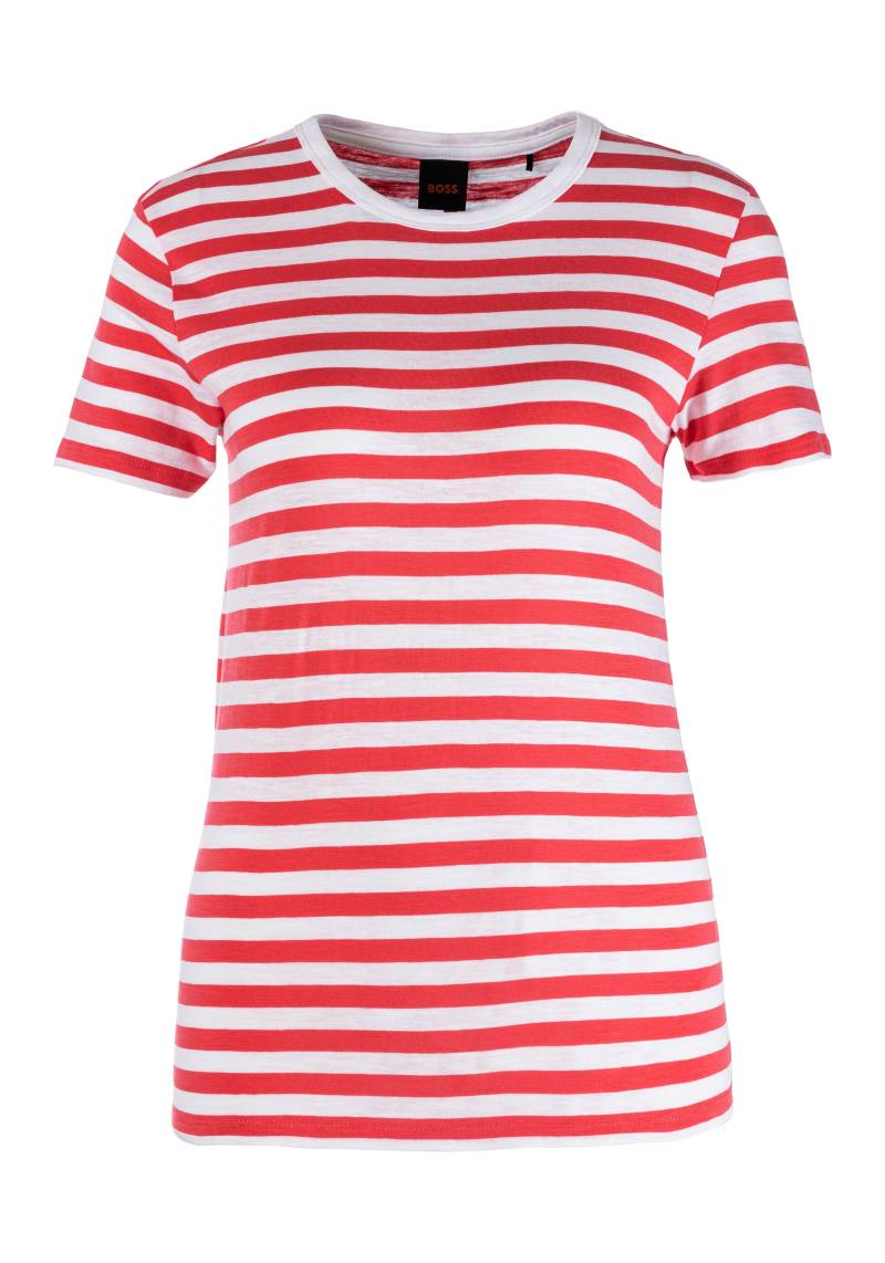 BOSS ORANGE T-Shirt »C_Esla_Striped«, Premium Damenmode, im gestreiften Design von BOSS ORANGE