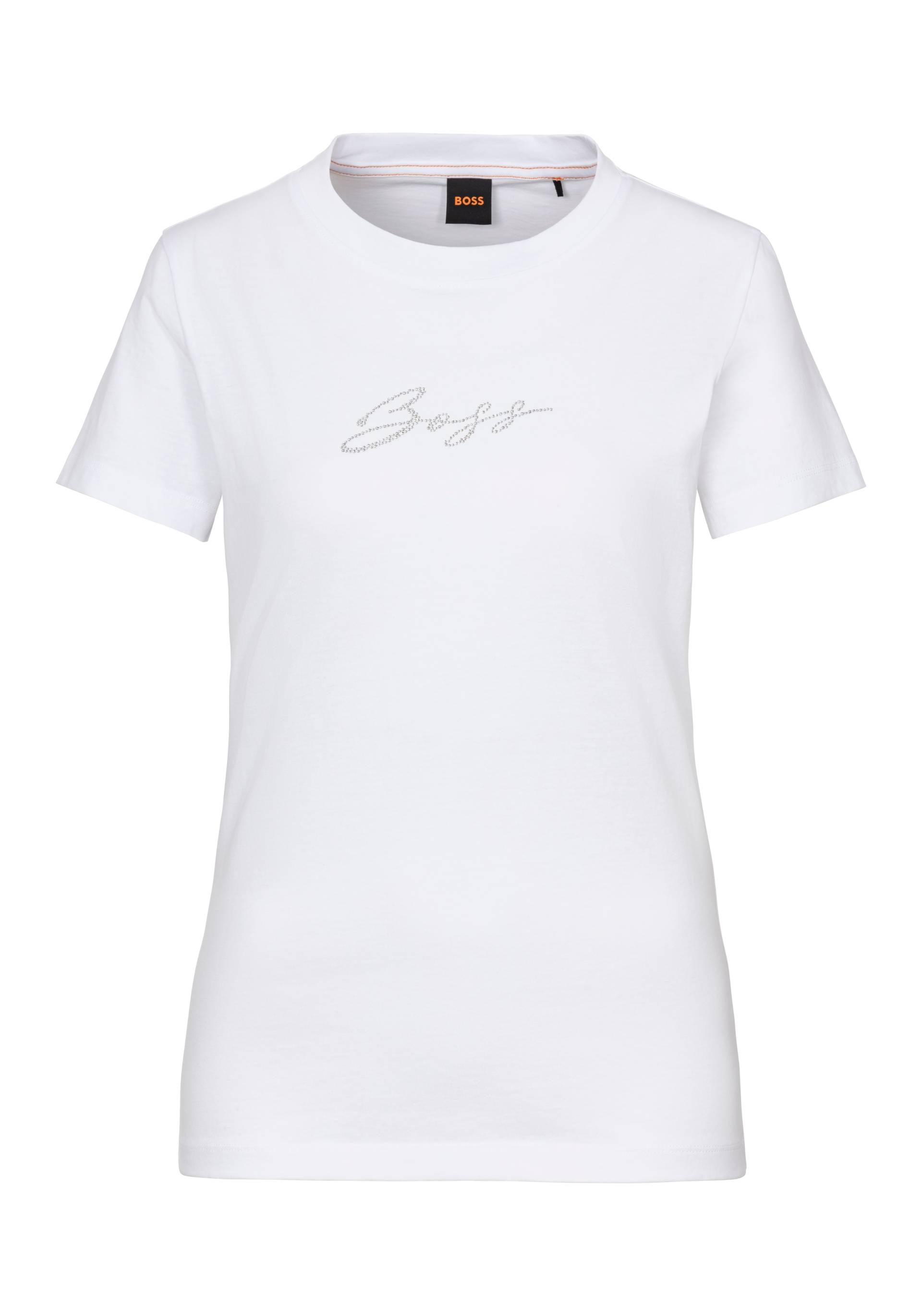 BOSS ORANGE T-Shirt »C_Esogo_2_MA_crystal«, mit glitzer Logoschriftzug BOSS ORANGE T-Shirt »C_Esogo_2_MA_crystal«, mit glitzer Logoschriftzug von BOSS ORANGE