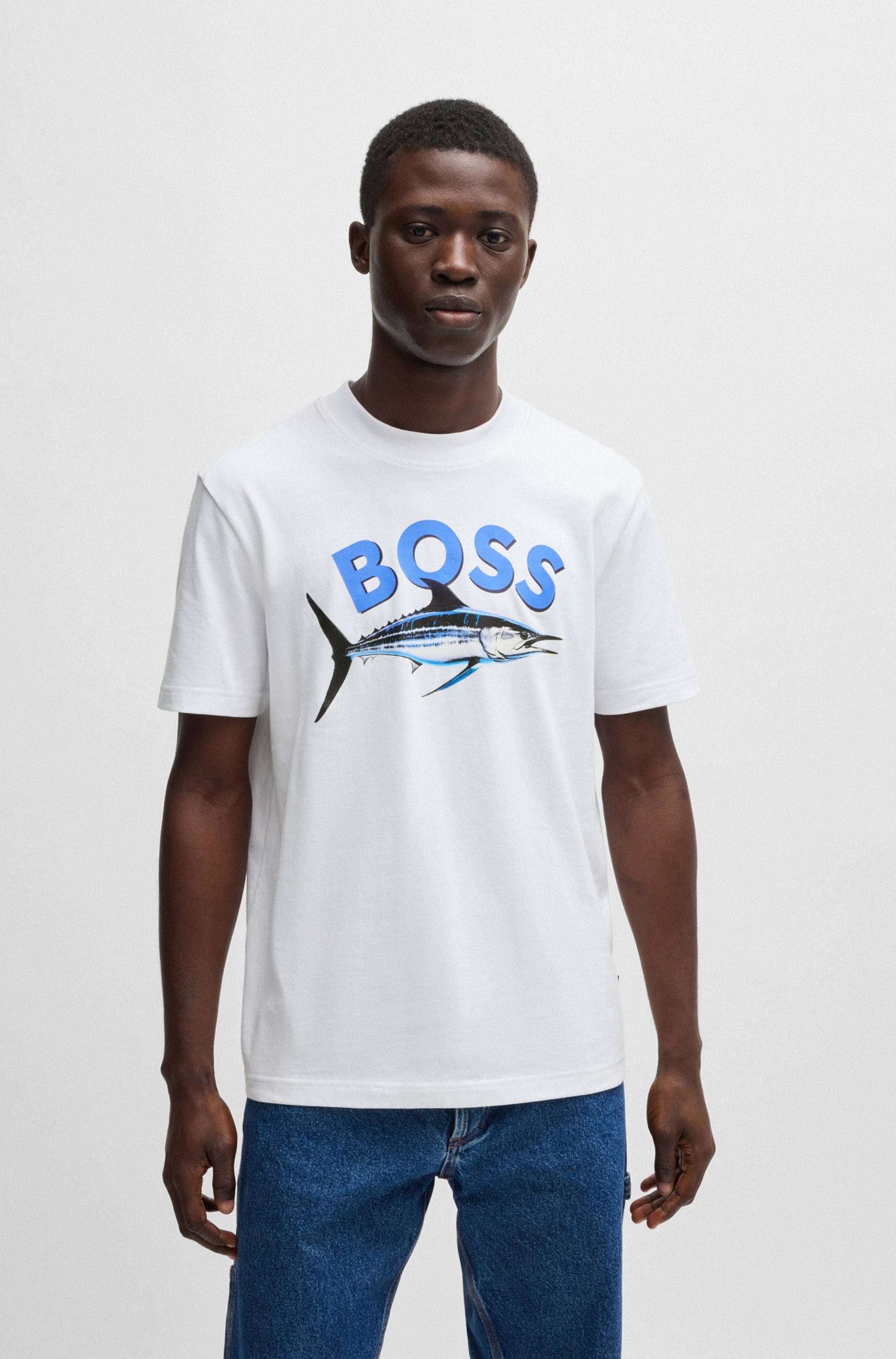 BOSS ORANGE T-Shirt »Te_Bossfish«, mit Aufdruck BOSS ORANGE T-Shirt »Te_Bossfish«, mit Aufdruck von BOSS ORANGE