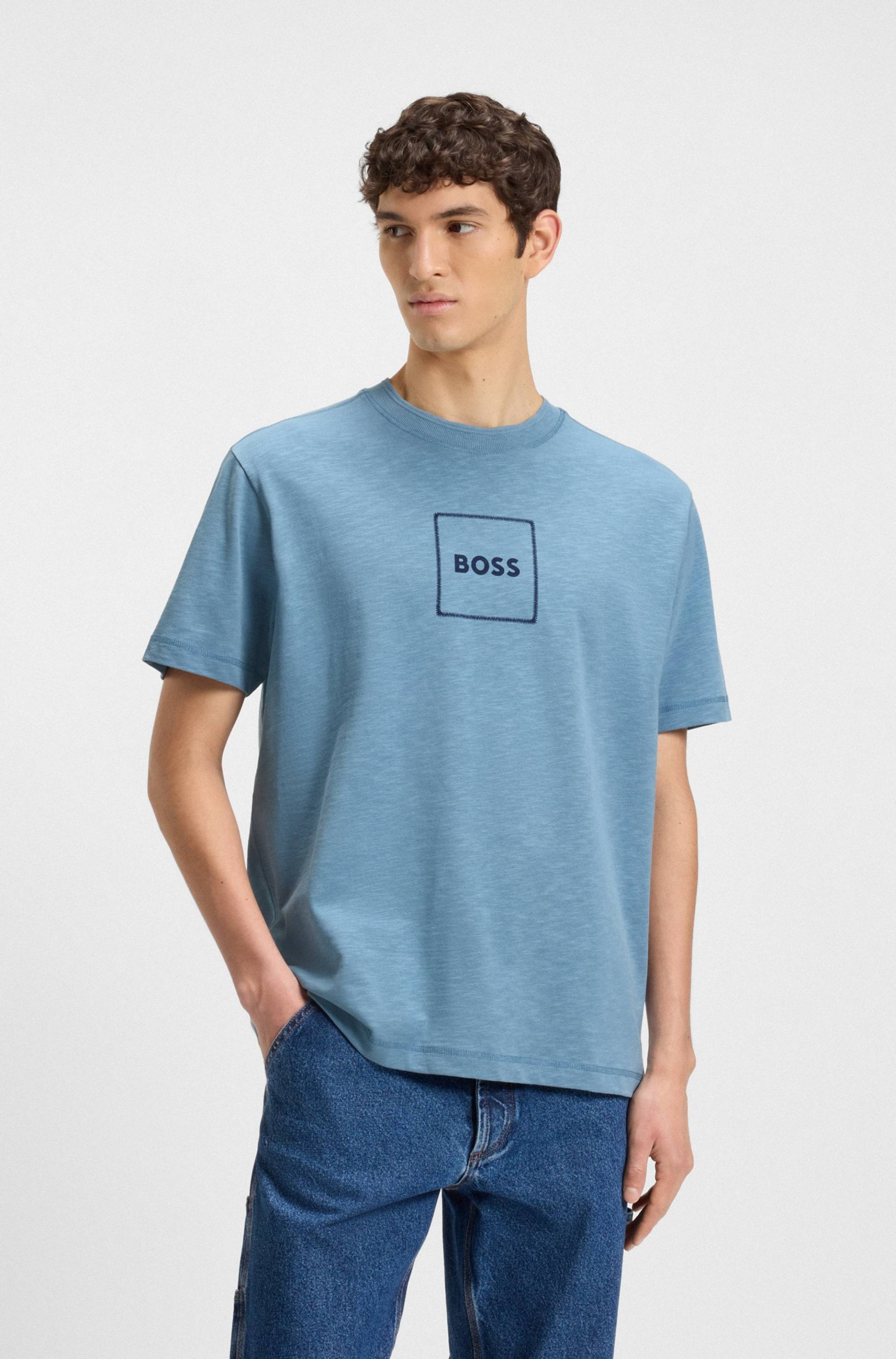 BOSS ORANGE T-Shirt »Te_linenlogo«, mit BOSS Schriftzug BOSS ORANGE T-Shirt »Te_linenlogo«, mit BOSS Schriftzug von BOSS ORANGE