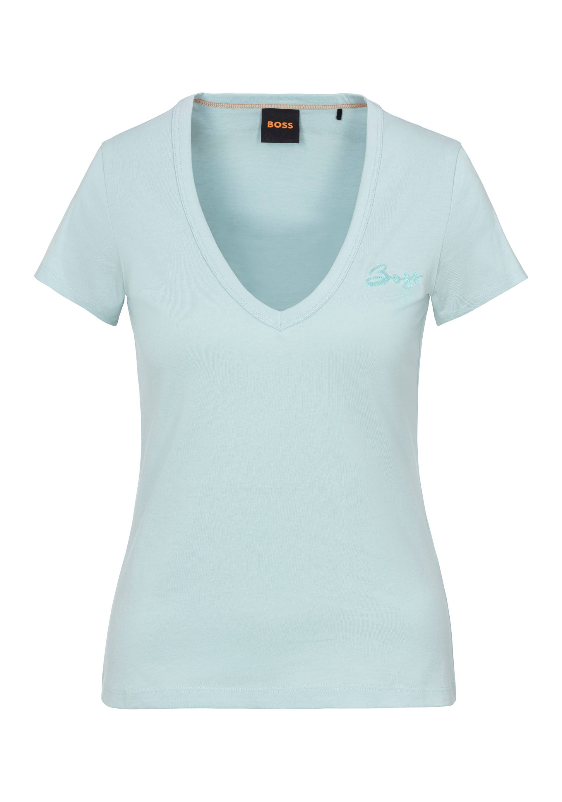 BOSS ORANGE V-Shirt »C_Eslane_4«, mit Logoschriftzug von BOSS ORANGE