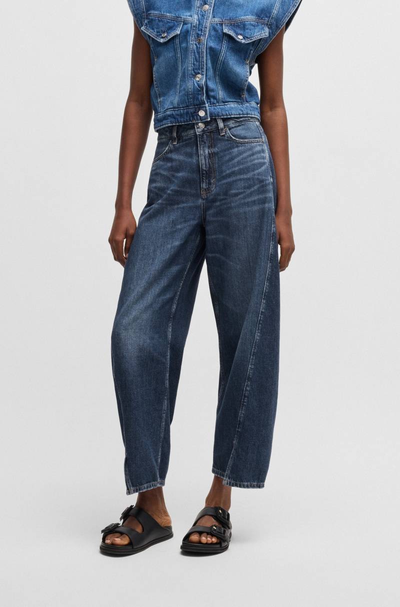BOSS ORANGE Weite Jeans »Baloon High Rise«, (BOSS ORANGE DENIM), mit BOSS-Badge von BOSS ORANGE