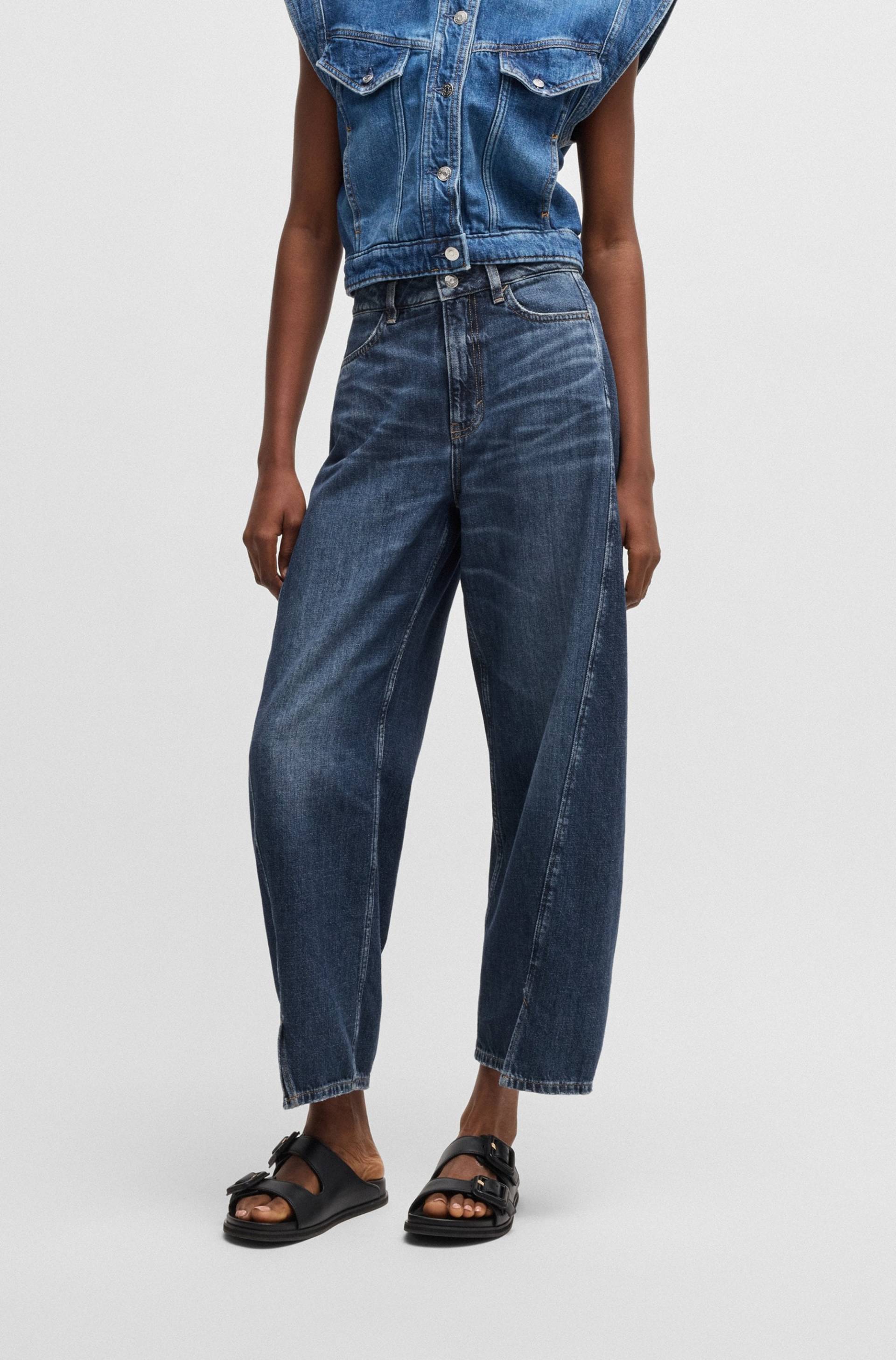 BOSS ORANGE Weite Jeans »Baloon High Rise«, (BOSS ORANGE DENIM), mit BOSS-Badge von BOSS ORANGE