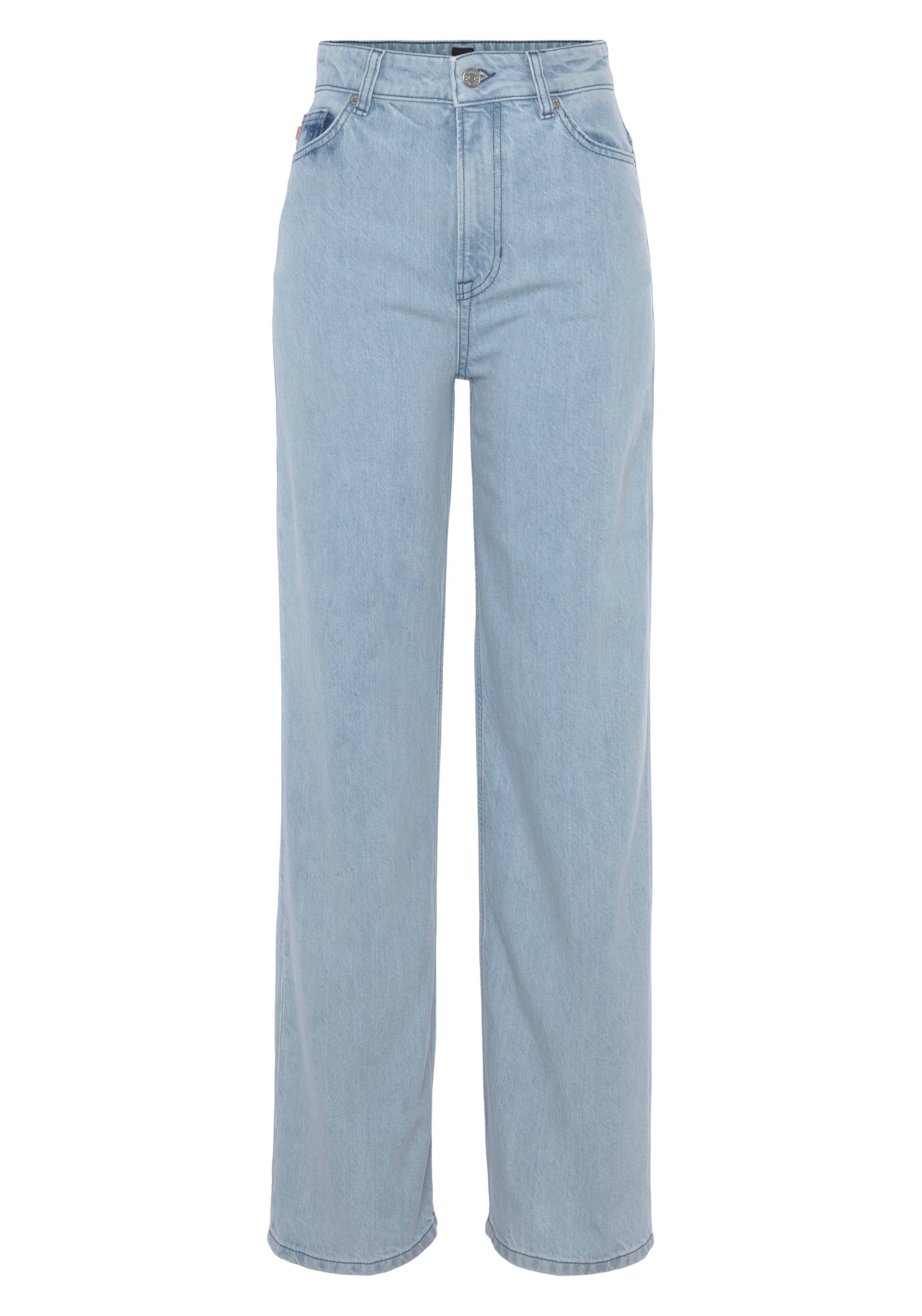 BOSS ORANGE Weite Jeans »Marlene High Rise Hochbund High Waist Premium Denim Jeans«, im 5-Pocket-Style von BOSS ORANGE