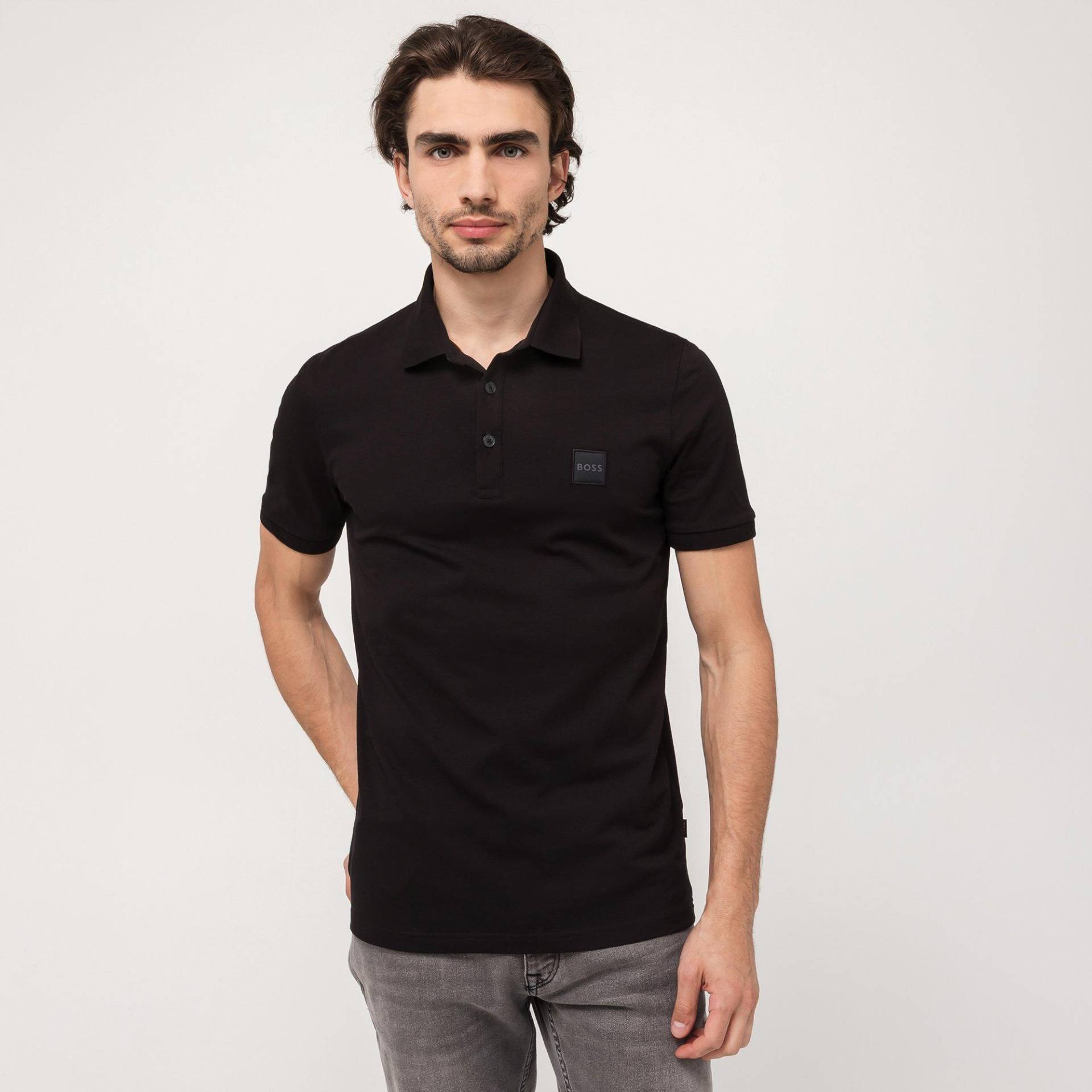 Poloshirt, Kurzarm Herren Black L von BOSS ORANGE