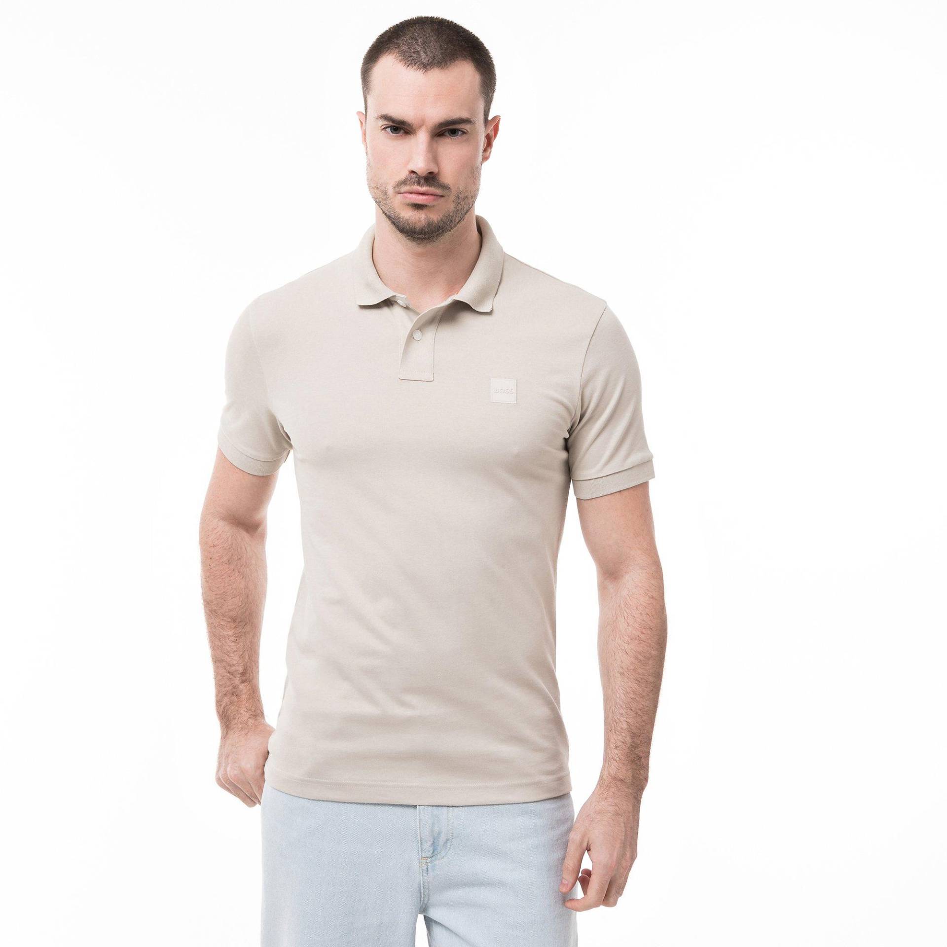 Poloshirt, Kurzarm Herren Beige M von BOSS ORANGE