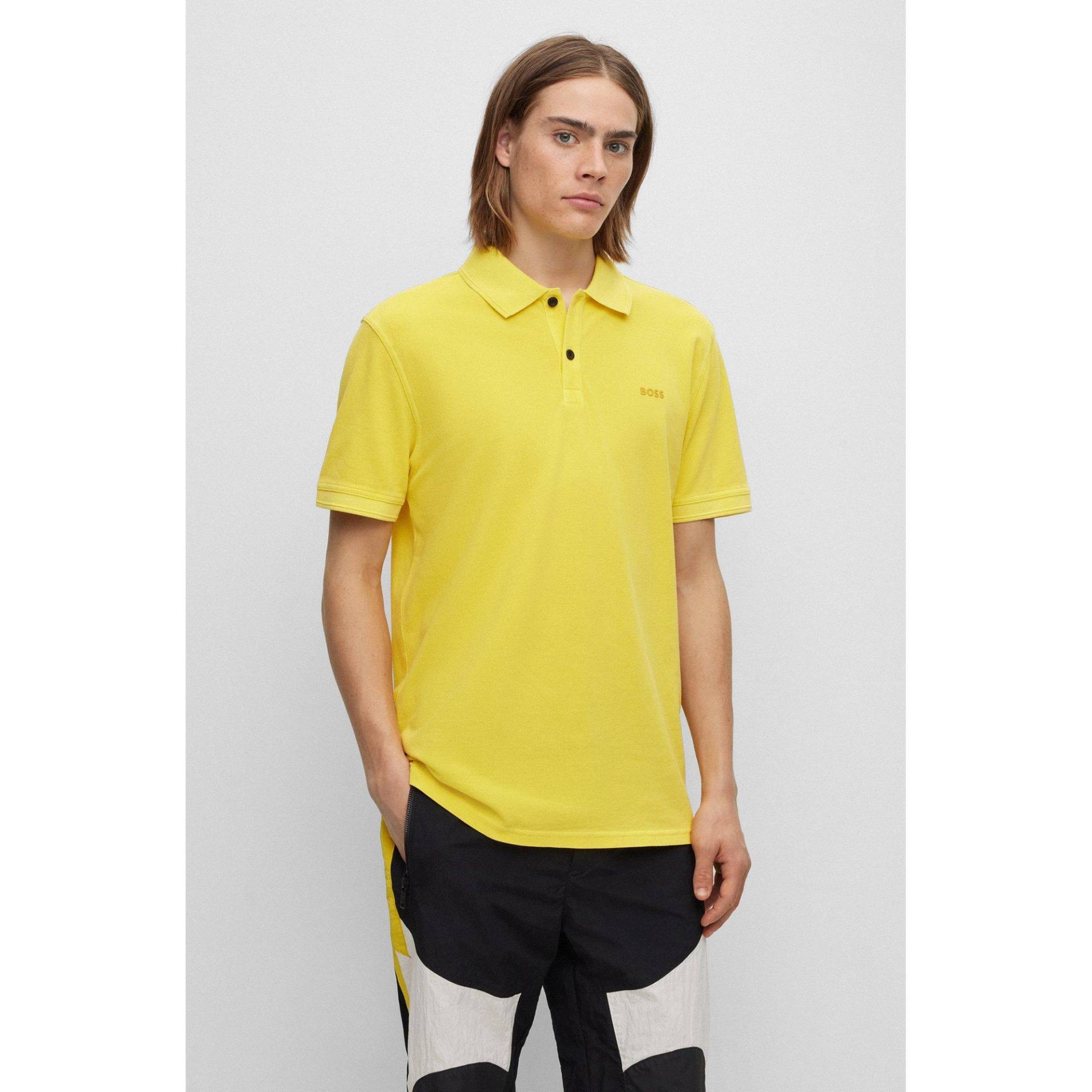 Poloshirt, Kurzarm Herren Gelb S von BOSS ORANGE