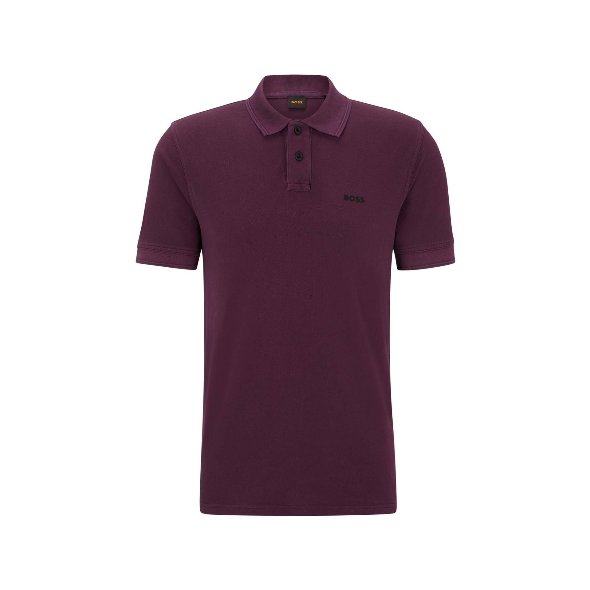 Poloshirt, Kurzarm Herren Violett M von BOSS ORANGE