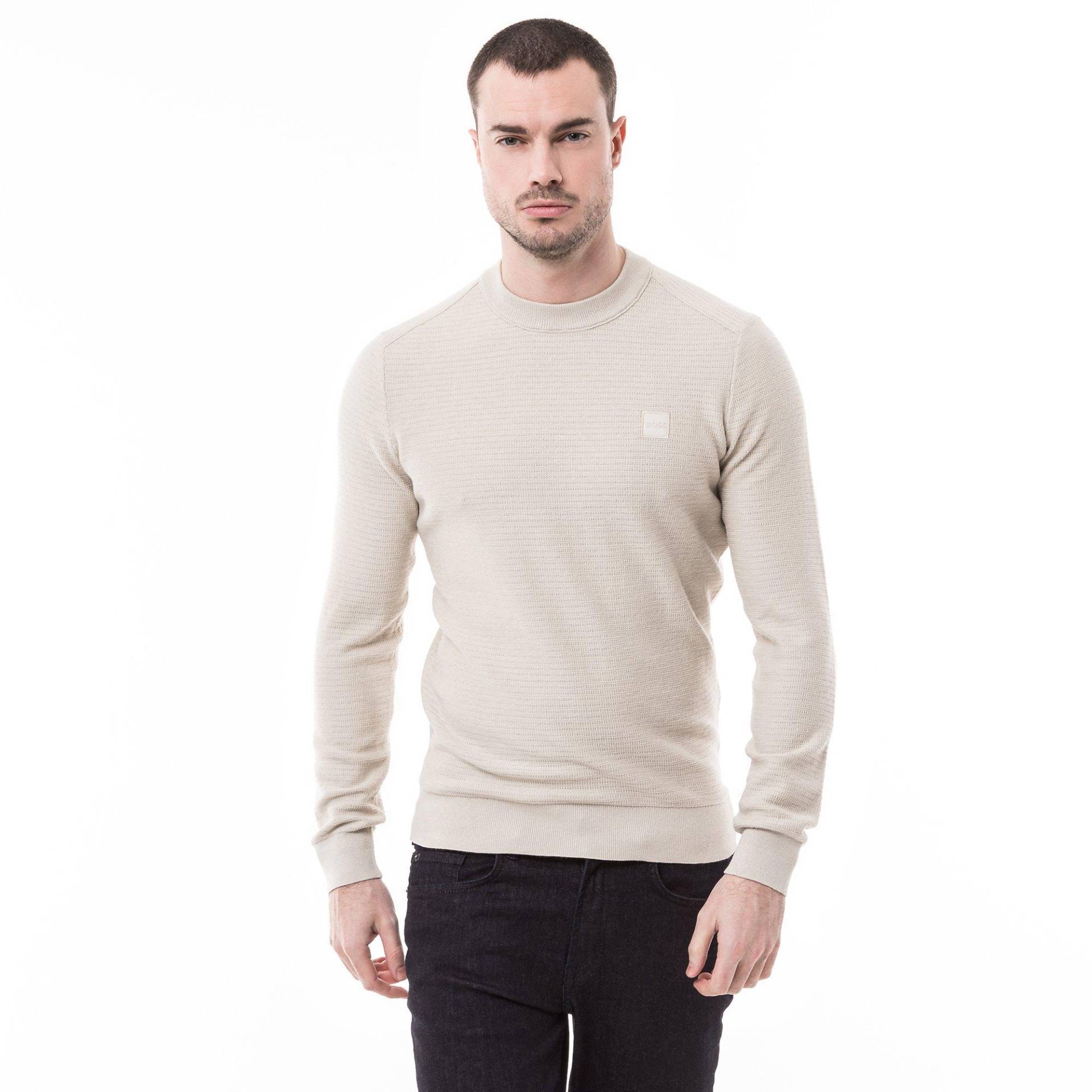 Pullover Herren Beige L von BOSS ORANGE