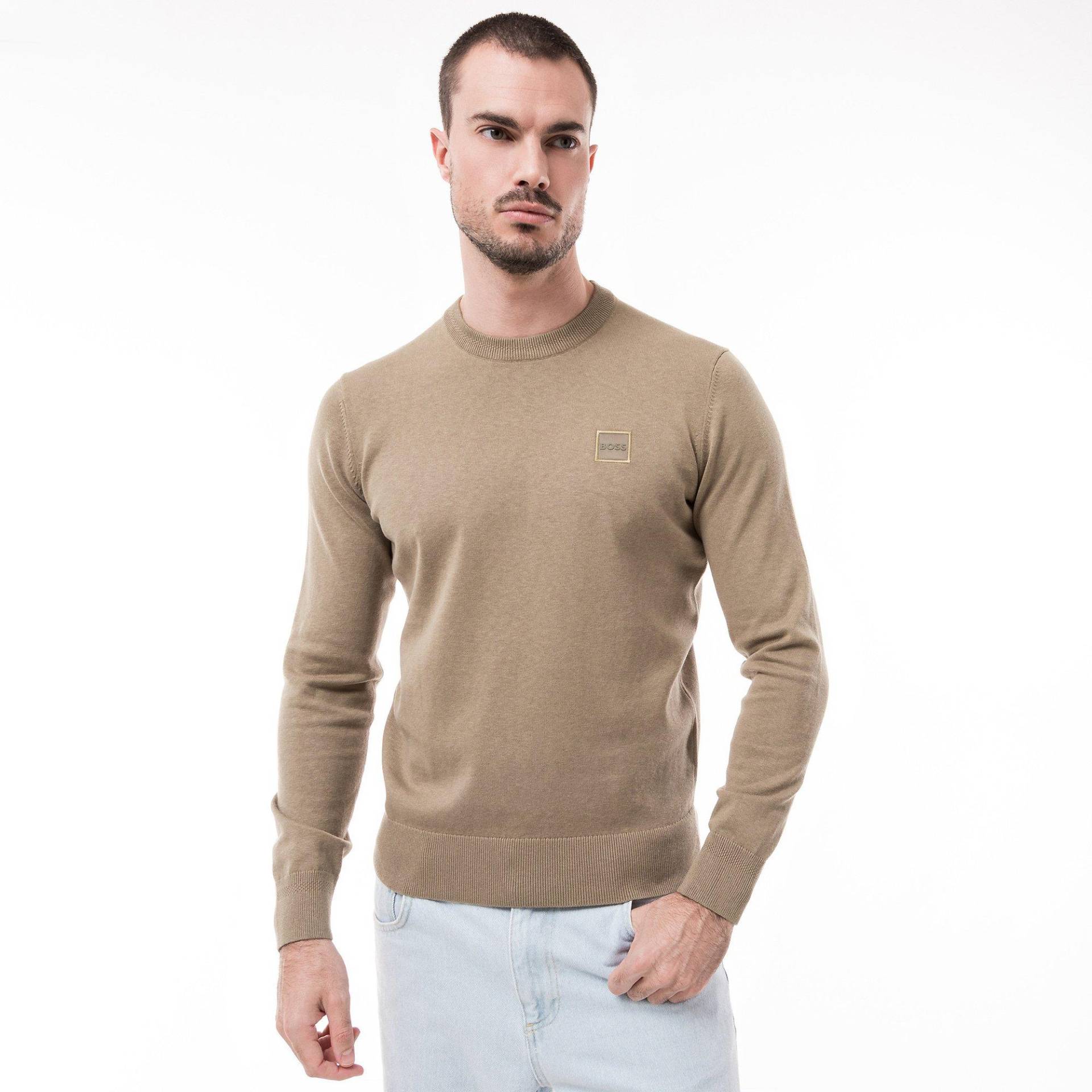 Pullover Herren Grün S von BOSS ORANGE