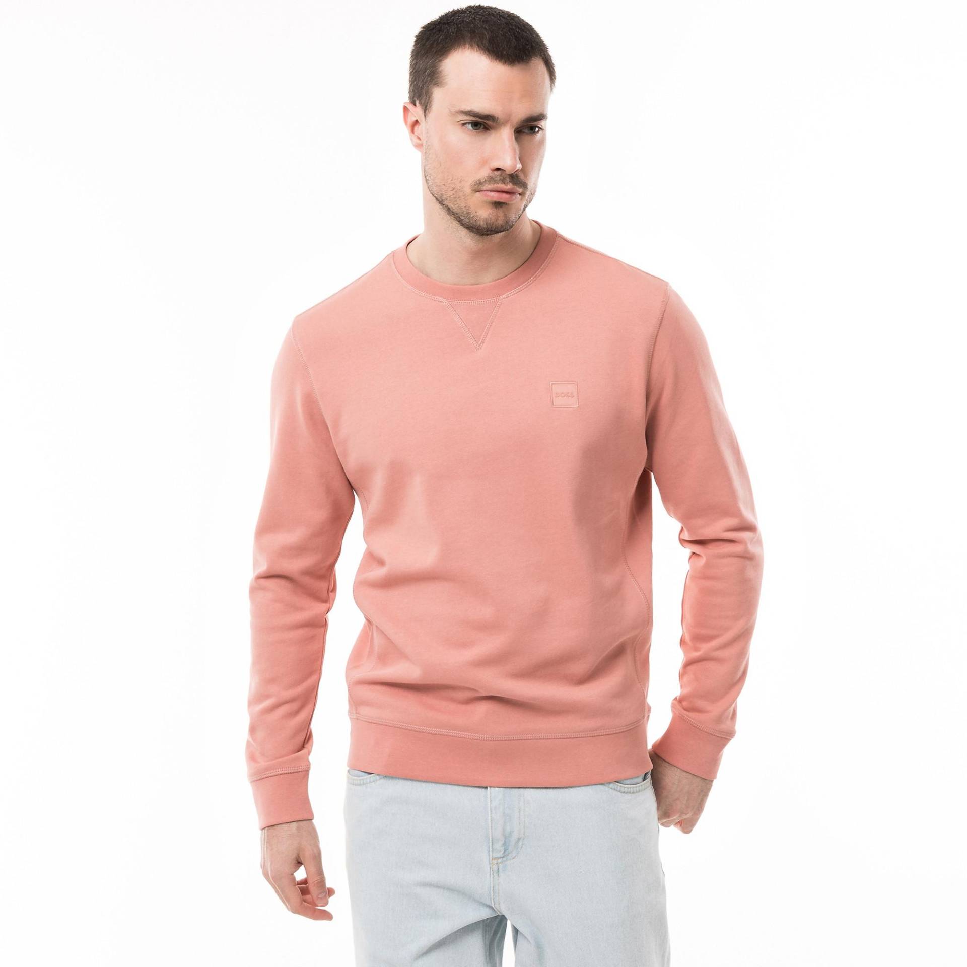 Sweatshirt Herren Pink L von BOSS ORANGE