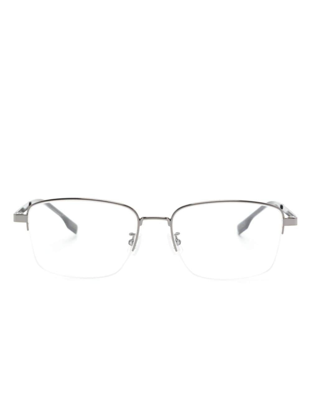 BOSS 1474 rectangle-frame glasses - Silver von BOSS