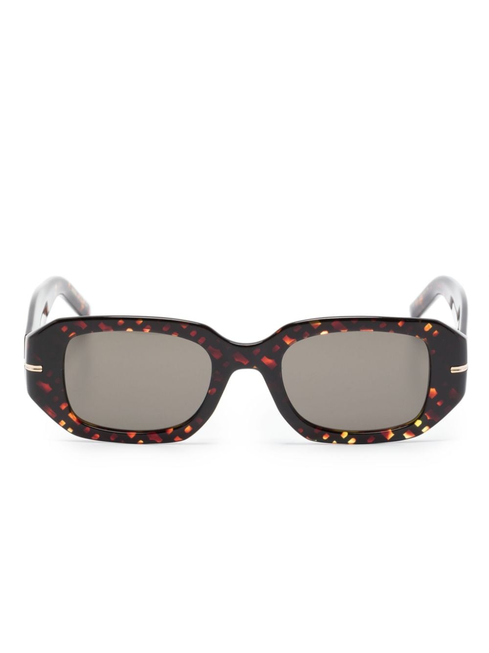 BOSS 1608S tortoiseshell rectangle-frame sunglasses - Brown von BOSS