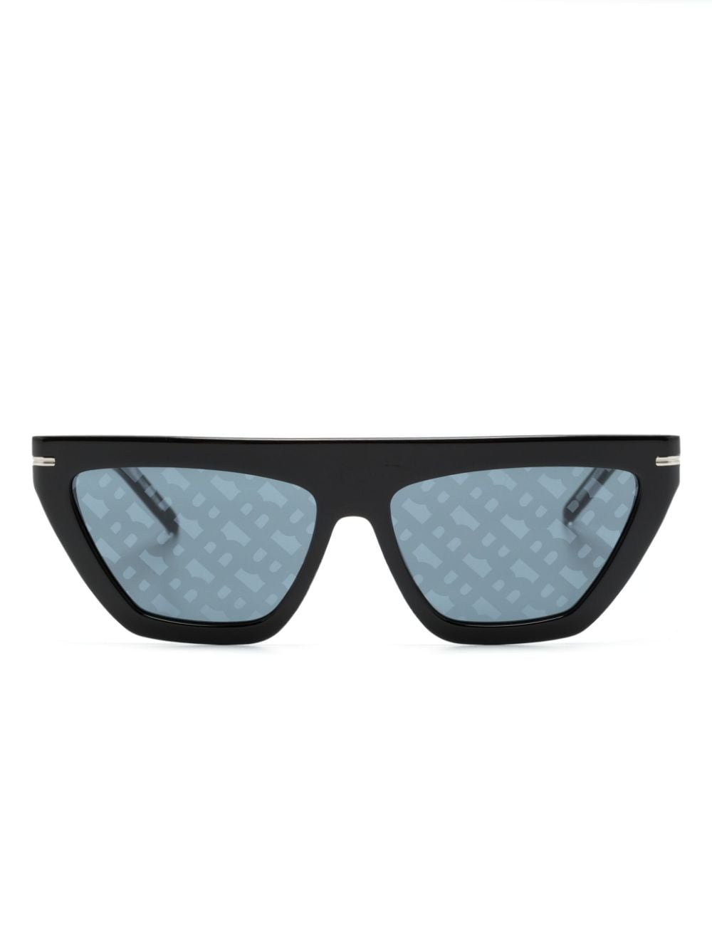 BOSS 1609/S geometric-frame sunglasses - Black von BOSS