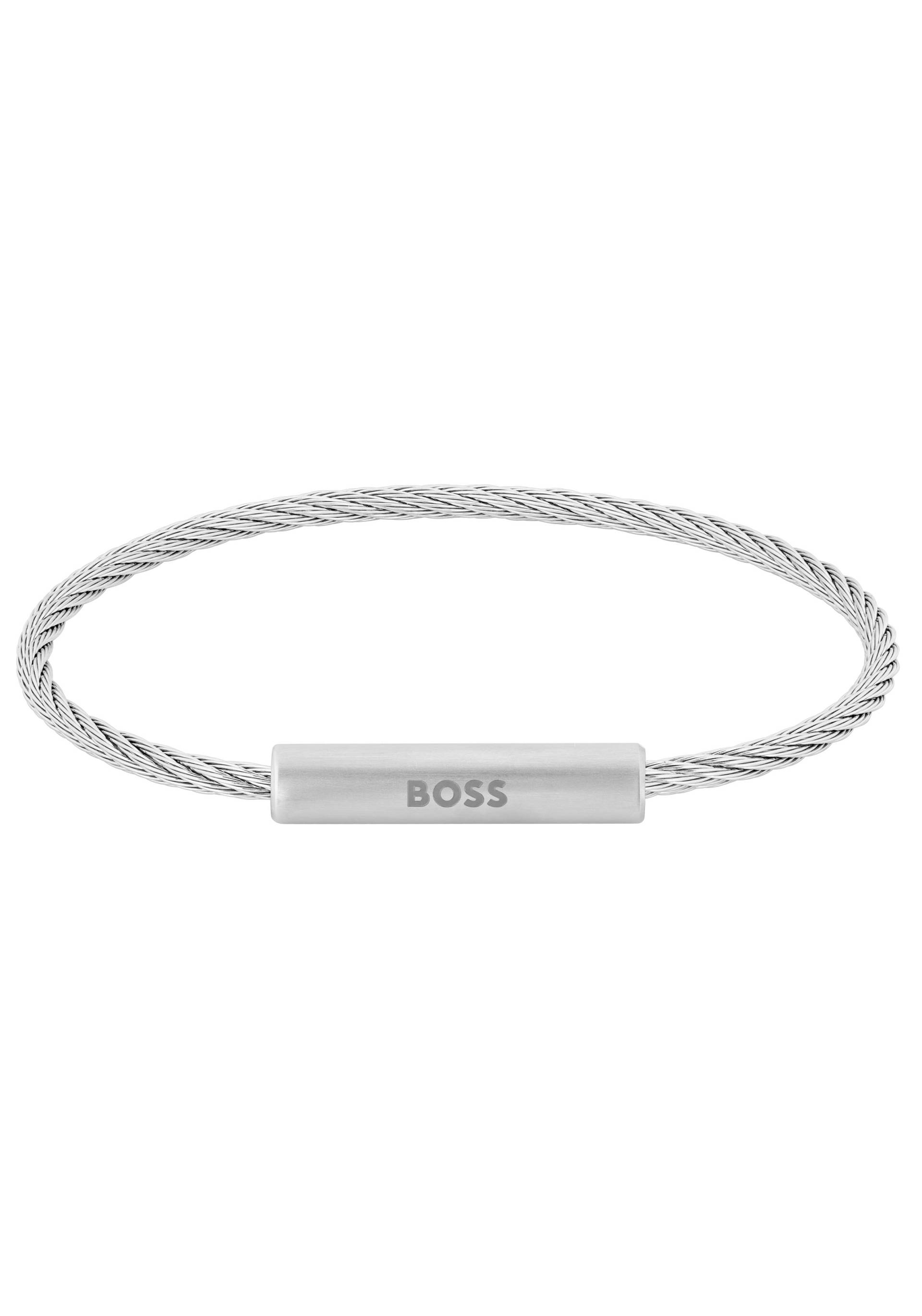 BOSS Armband »Schmuck Edelstahl Armschmuck Stahlseil ALEK« von BOSS