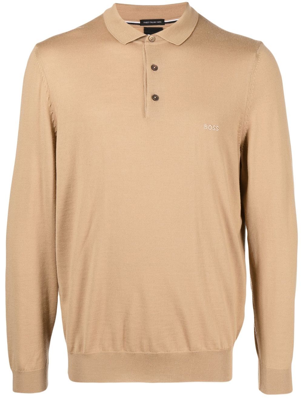 BOSS Bono-L long-sleeve polo shirt - Brown von BOSS