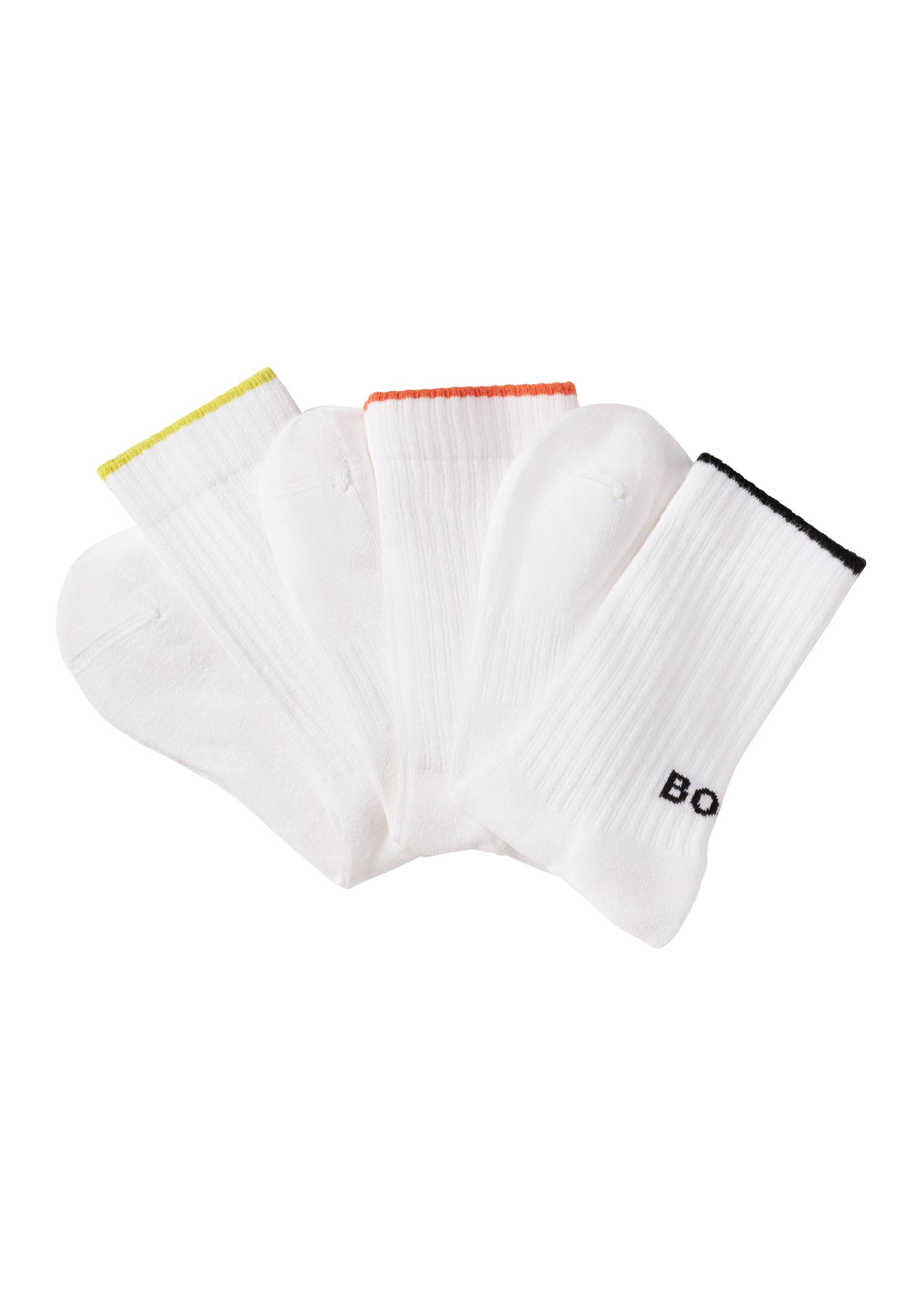 BOSS Businesssocken »3PQS Rib Logo Bam«, (Packung, 3 Paar), mit Kontraststreifen von BOSS