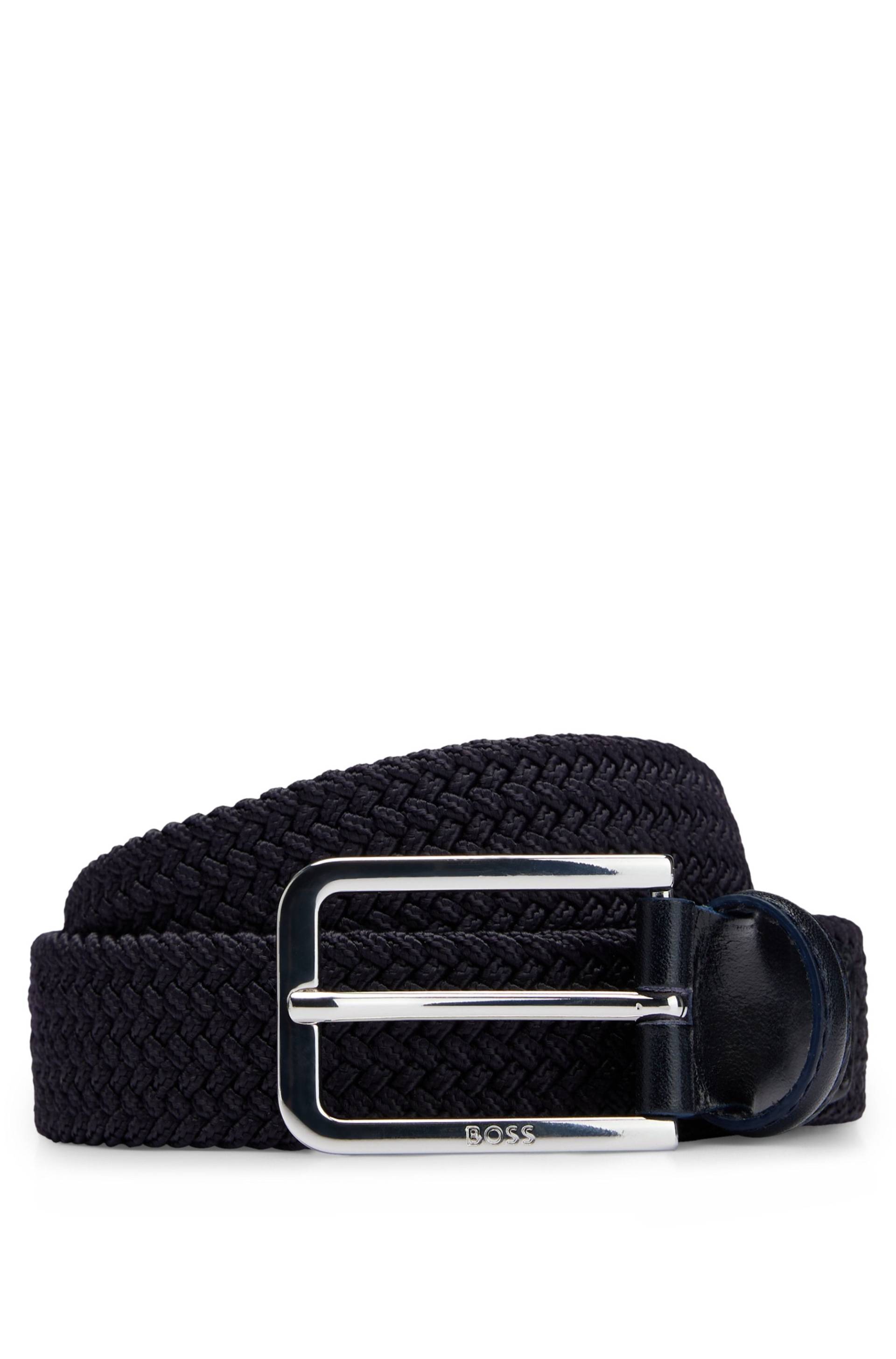 BOSS Flechtgürtel »Clorio«, mit BOSS Logo-Schriftzug auf der Schliesse und Leder-Schlaufe BOSS Flechtgürtel »Clorio«, mit BOSS Logo-Schriftzug auf der Schliesse und Leder-Schlaufe von BOSS