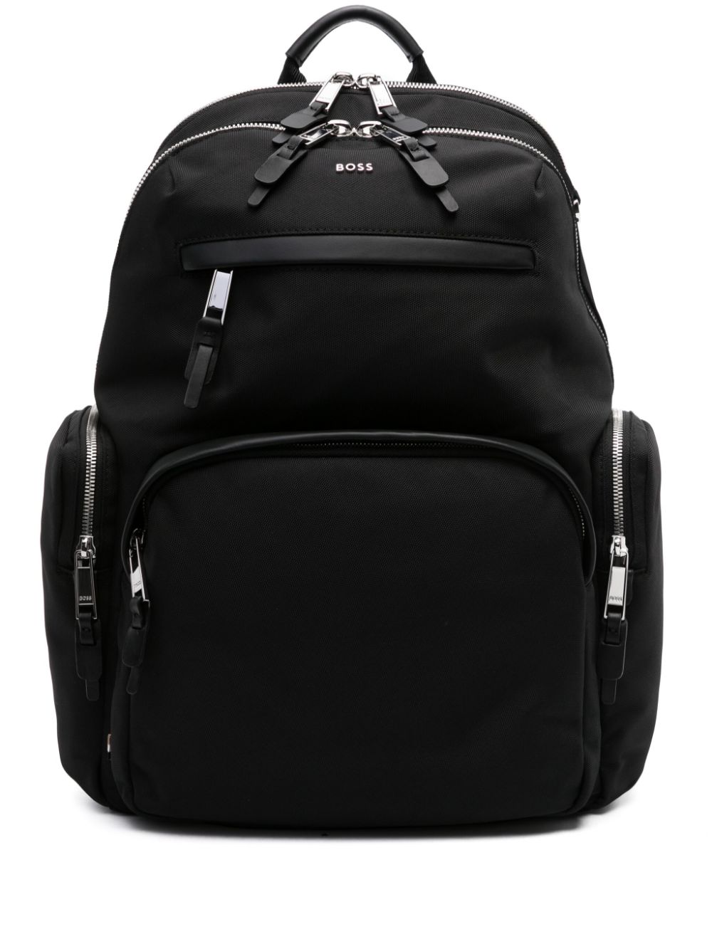 BOSS Highway logo-lettering backpack - Black von BOSS