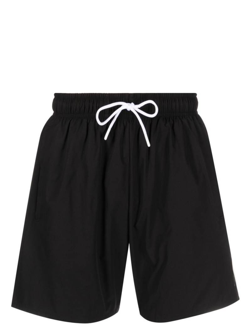 BOSS Iconic logo-print swim shorts - Black von BOSS