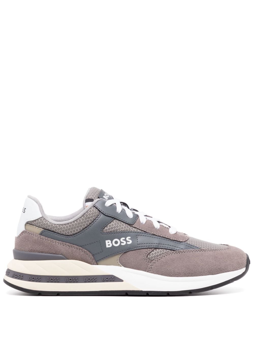 BOSS Kurt 01 lace-up sneakers - Grey von BOSS
