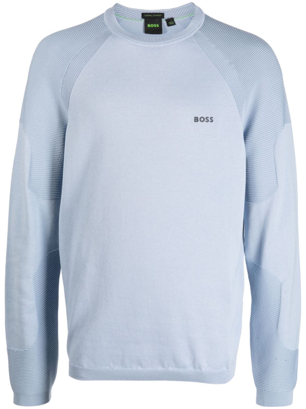 BOSS Perform-X crew-neck sweatshirt - Blue von BOSS