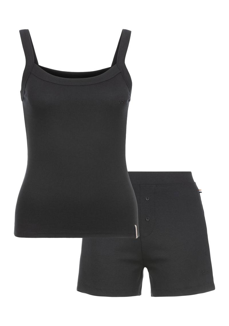 BOSS Pyjama »UNITE_SHORT SET 1«, (Set, 2 tlg.), besteht aus Shirt & Shorts von BOSS