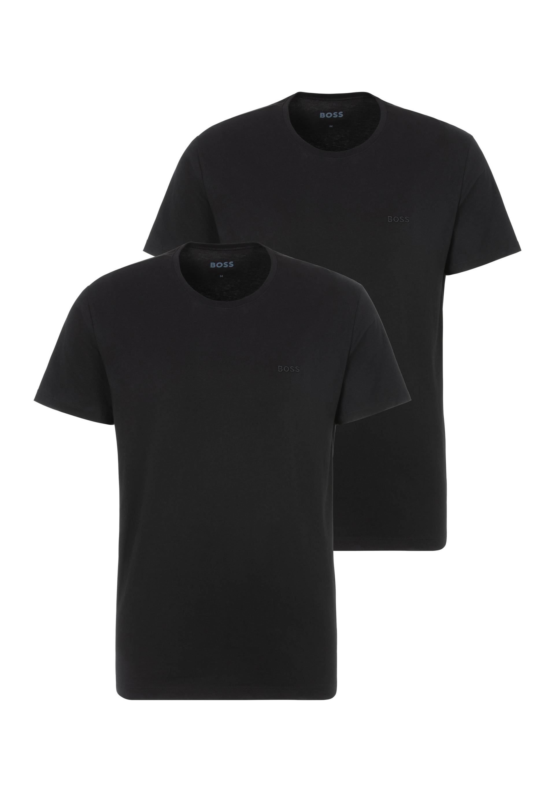 BOSS Rundhalsshirt »TShirtRN 2P Comfort«, (Packung, 2 tlg., 2er Pack), mit Ton-in-Ton BOSS Logo-Schriftzug von BOSS
