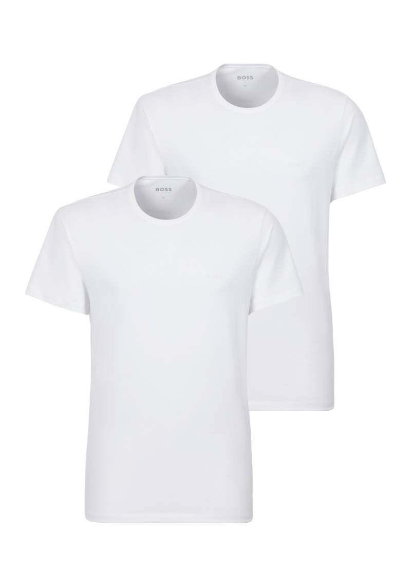 BOSS Rundhalsshirt »TShirtRN 2P Comfort«, (Packung, 2 tlg., 2er Pack), mit Ton-in-Ton BOSS Logo-Schriftzug von BOSS
