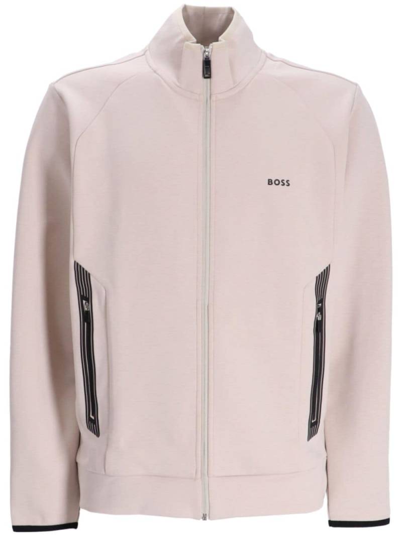 BOSS Skaz logo-print sweatshirt - Neutrals von BOSS