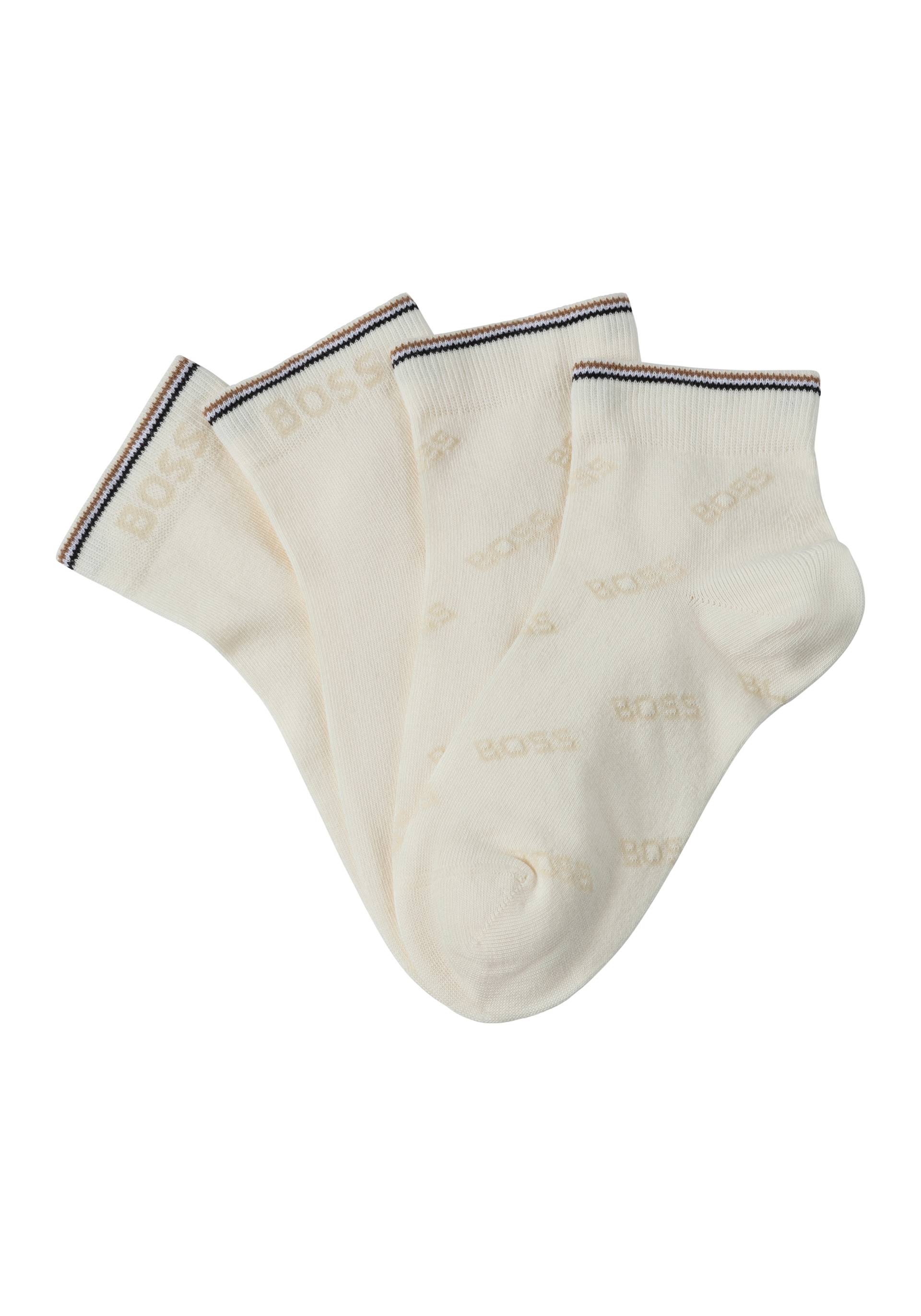 BOSS Socken »2P SH Logo CC W«, (Packung, 2 Paar, 2er Pack), mit Kontraststreifen von BOSS