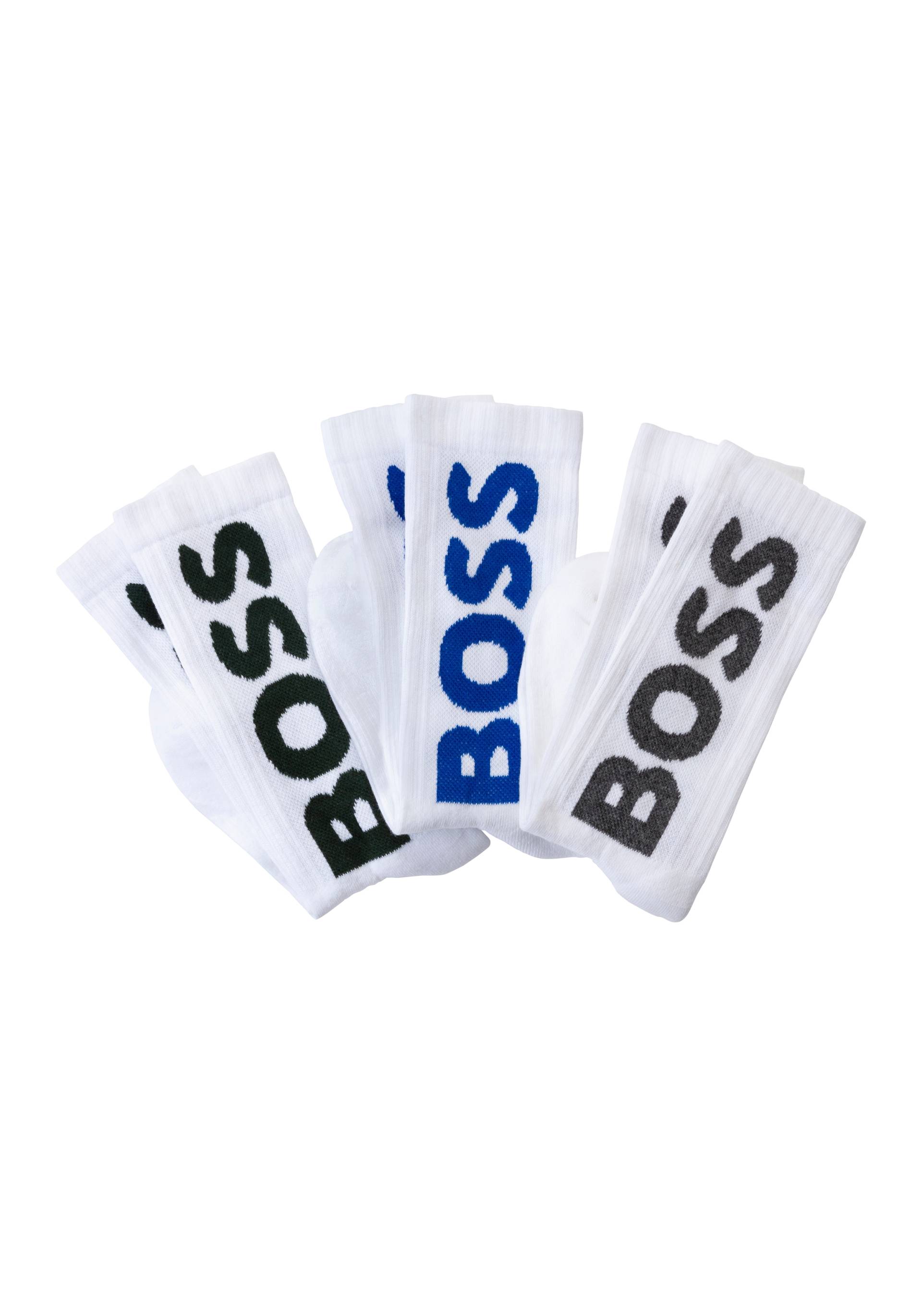 BOSS Socken »3P QS Rib Logo CC«, mit Logo BOSS Socken »3P QS Rib Logo CC«, mit Logo von BOSS