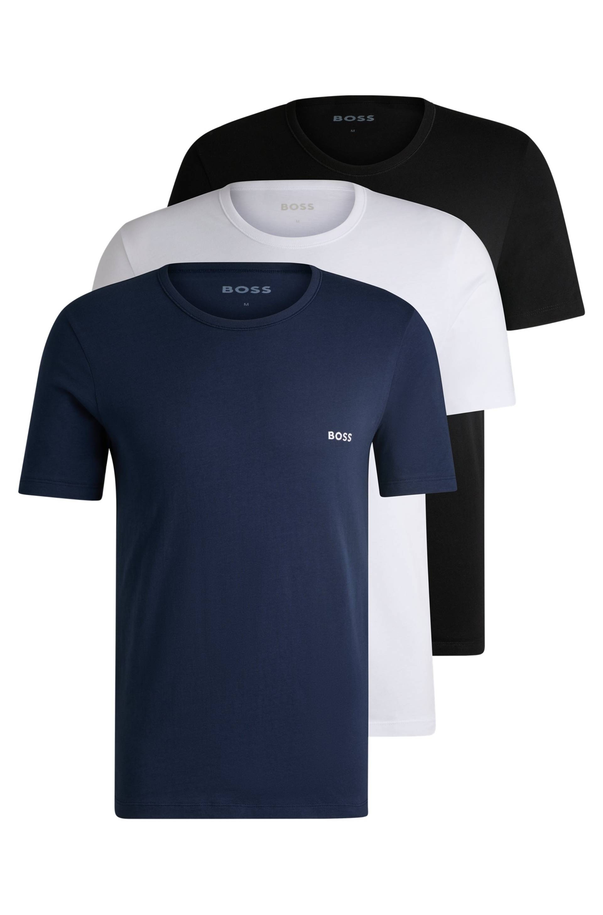 BOSS T-Shirt »Rundhals BOSS ONE x David Beckham«, (Packung, 3 tlg., 3er-Pack), mit dezentem BOSS Logo-Print von BOSS