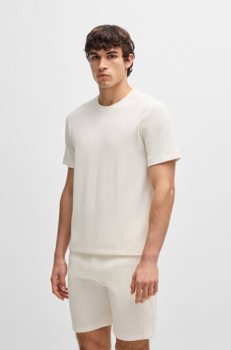 BOSS T-Shirt »Structure T-S«, mit Metall-Label von BOSS