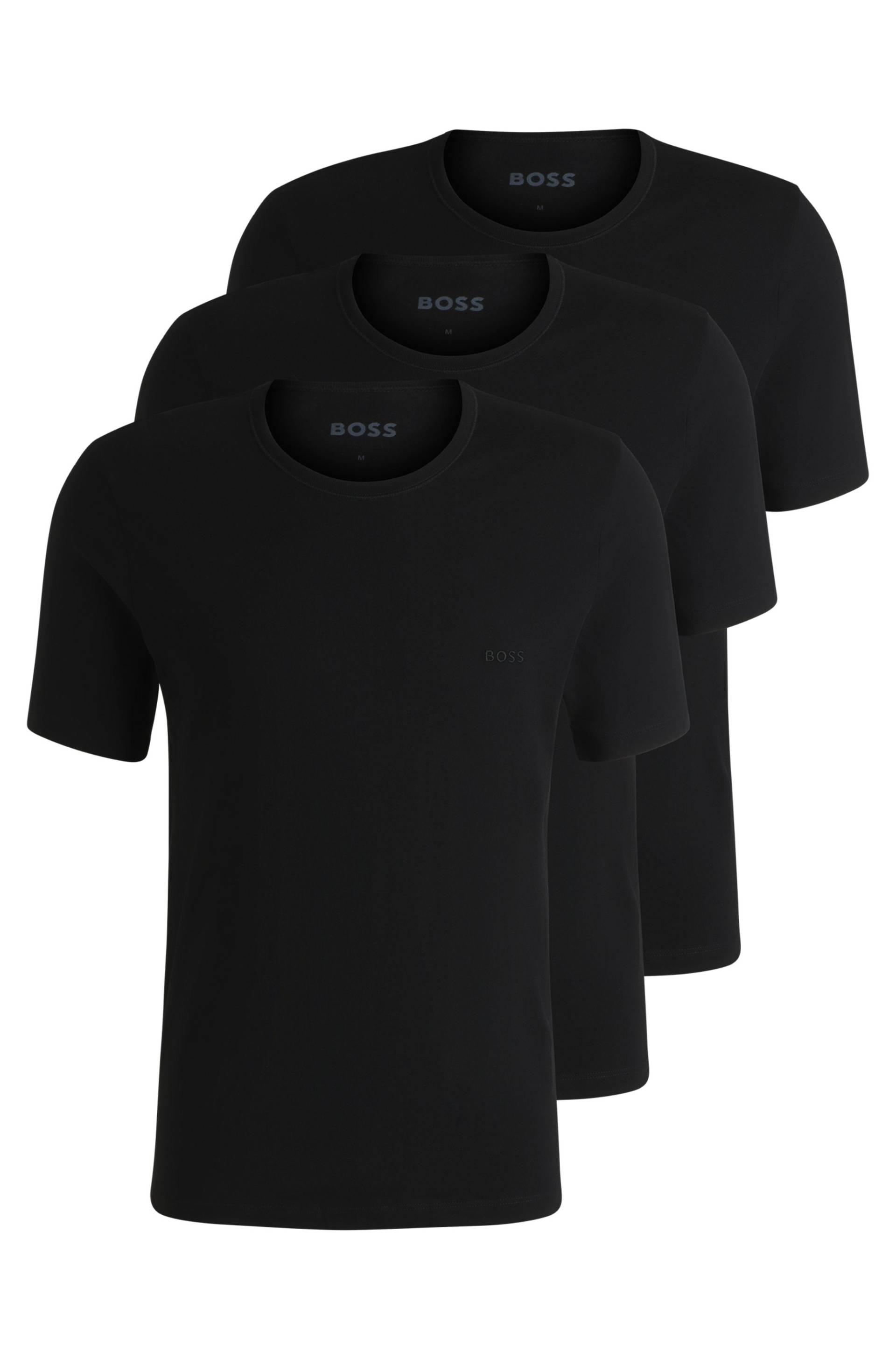 BOSS T-Shirt »Rundhals BOSS ONE x David Beckham«, (Packung, 3 tlg., 3er-Pack), mit dezentem BOSS Logo-Print von BOSS